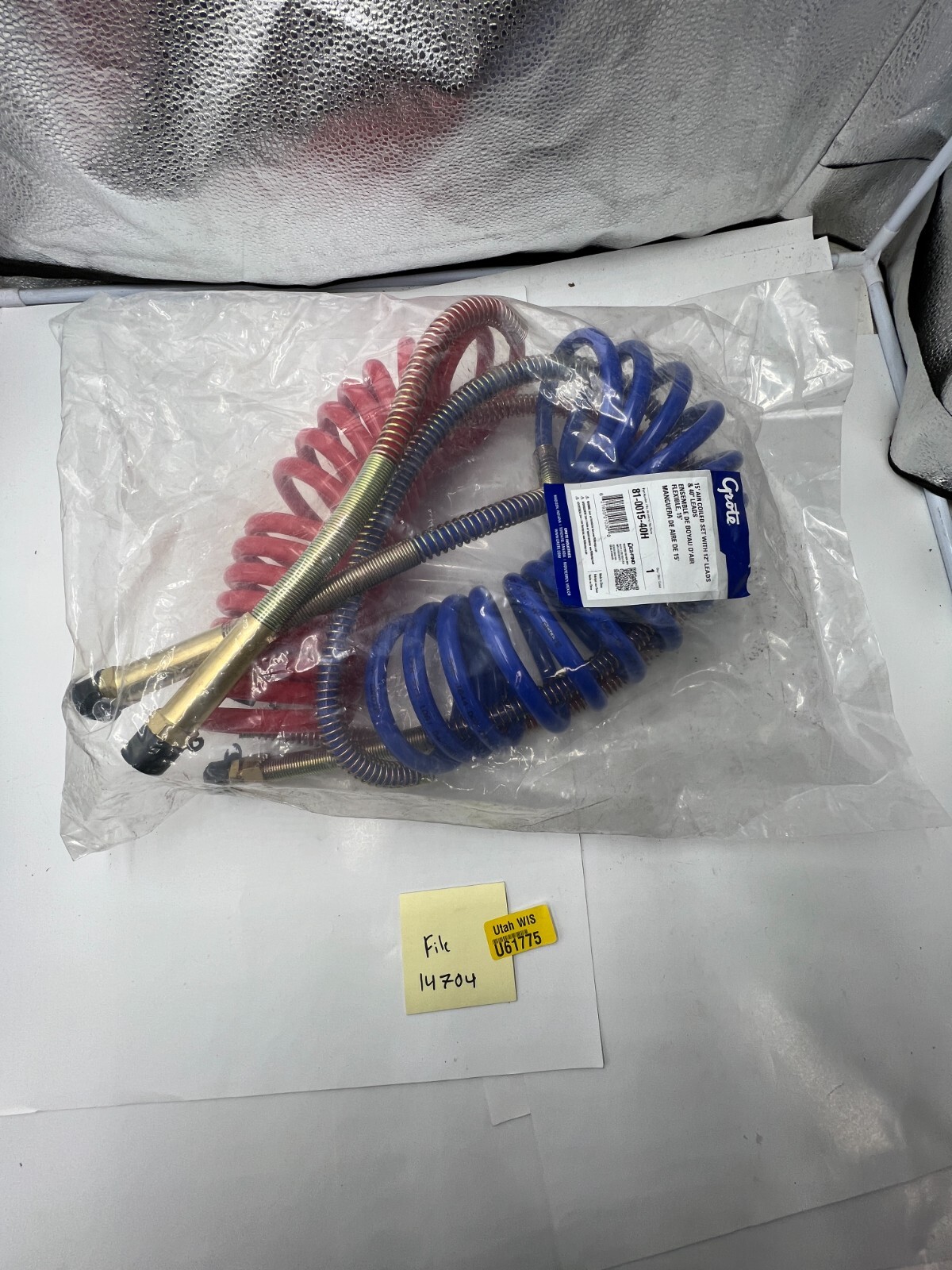 Grote 15′ Air Coiled W/12″ & 40″ Leads & Brass Handle 81-0015-40H