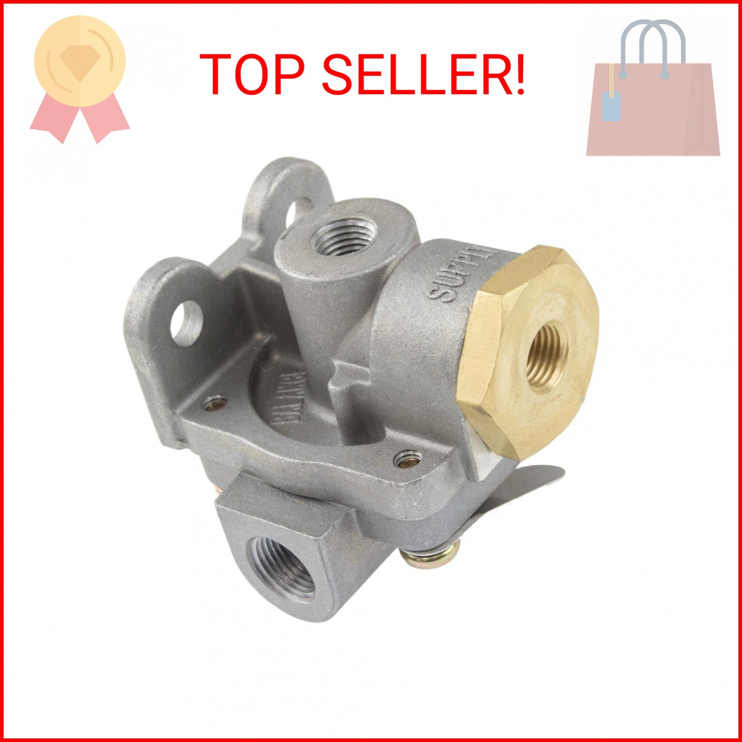 World American WA289714 Air Brake Quick Release Valve (QR1C 0-PSI DIFF 1/4S-3/8D