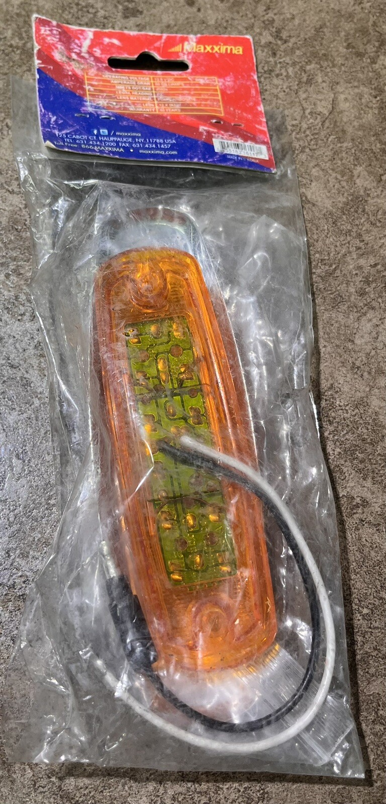 MAXXIMA 6” CLEARANCE MARKER LIGHT M20332Y *READY TO SHIP*