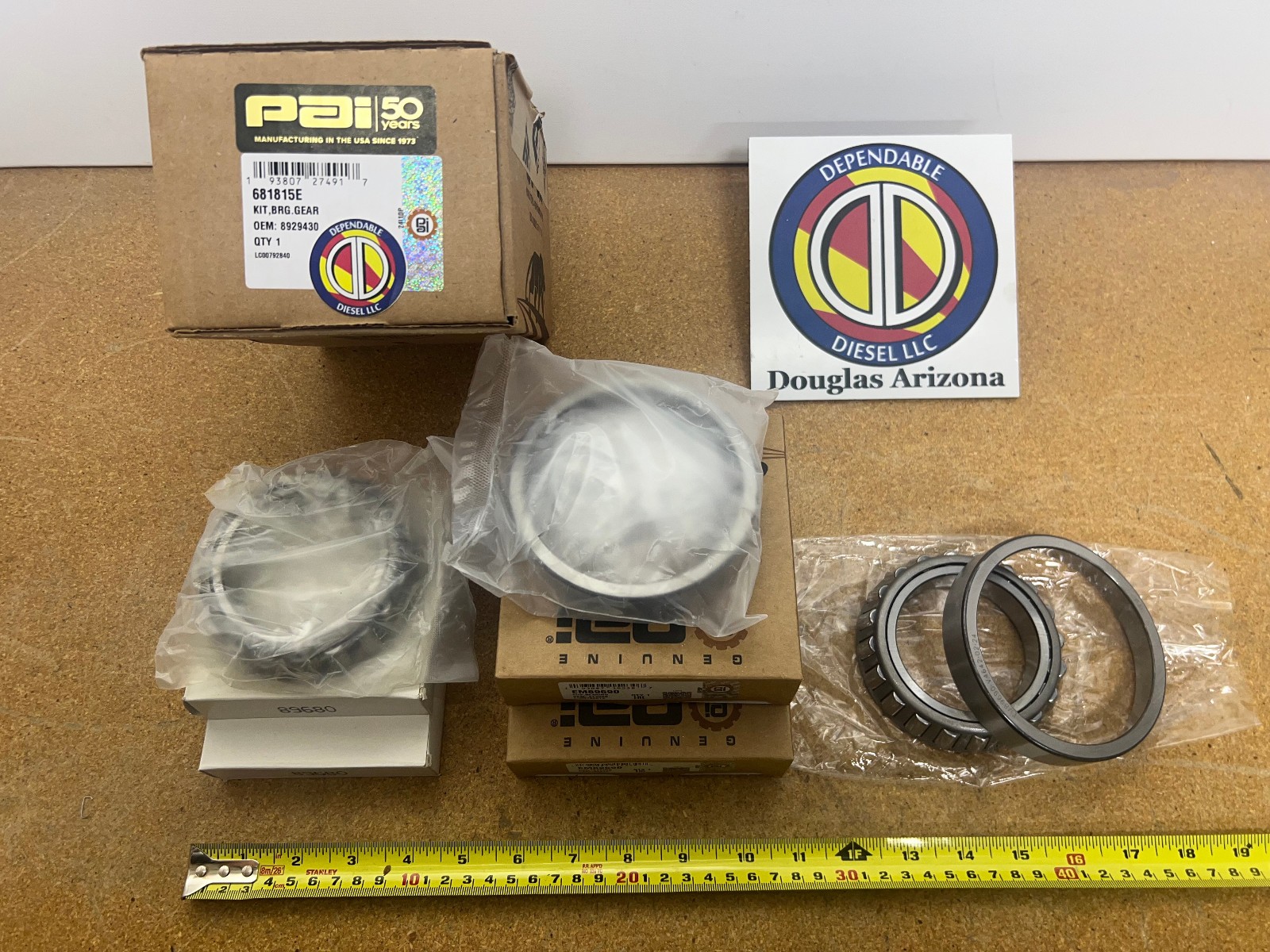 Timing Gear Bearing Kit for Detroit Series 50 & 60. PAI# 681815E Ref.# 8929430