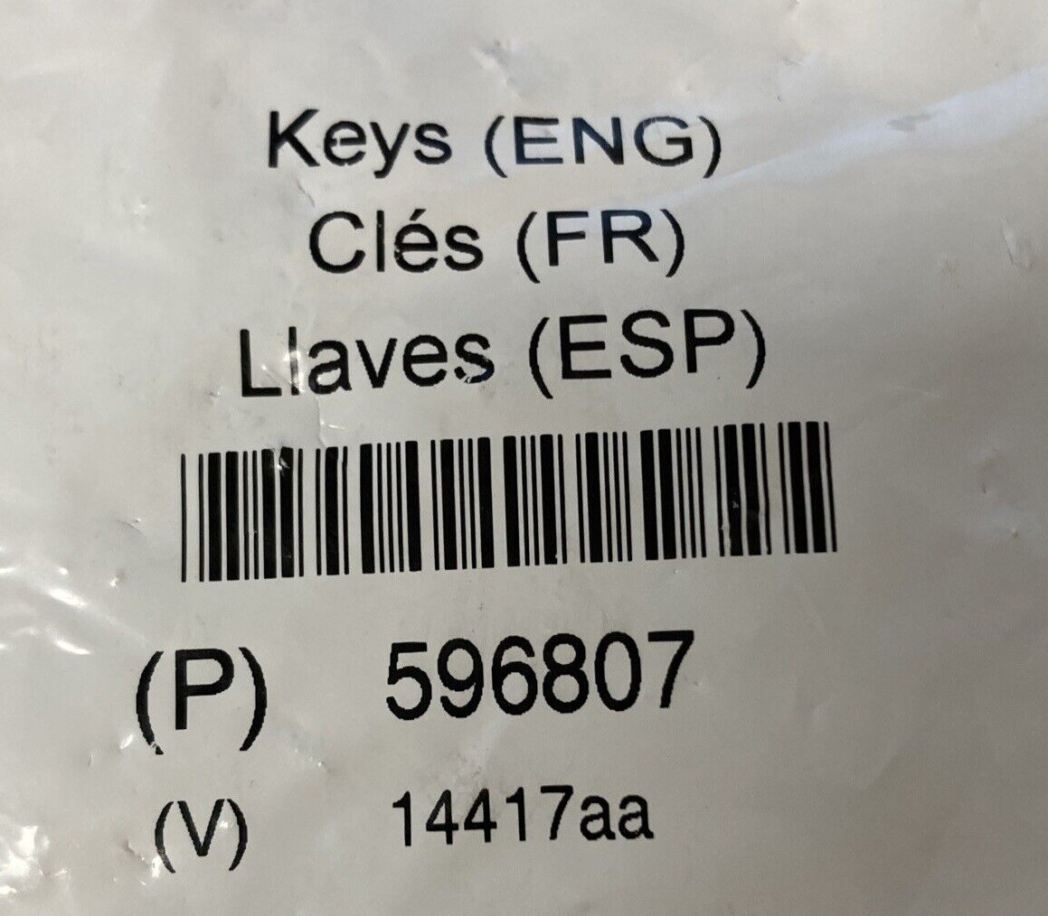 BRAND NEW MOLDED BLANK DOUBLE BITTED LONG KENWORTH KEY w/ KENWORTH LOGO ~ 596807