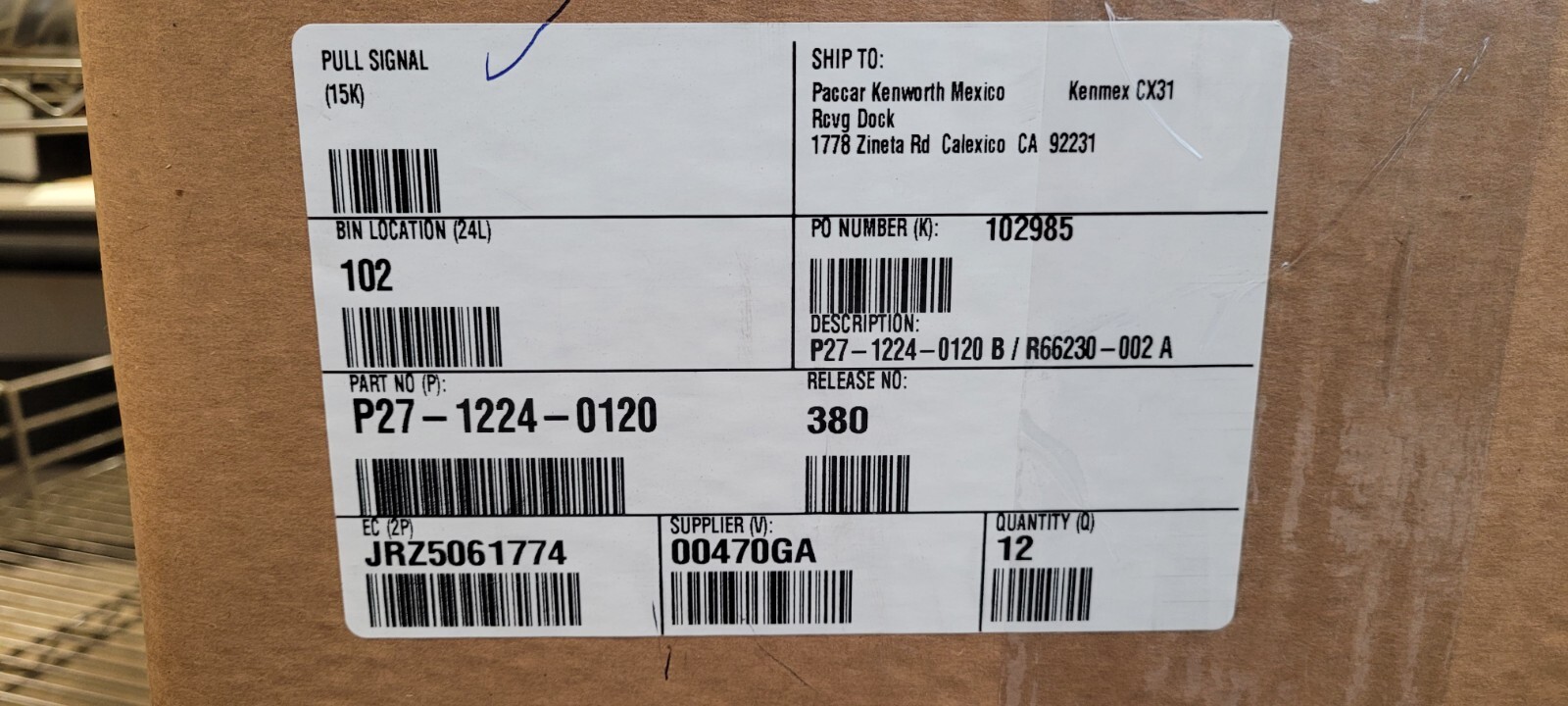 2022 PETERBILT 579 PACCAR PDC SLEEPER CAB FUSE BOX ASSEMBLY P27-1224-0120 NEW