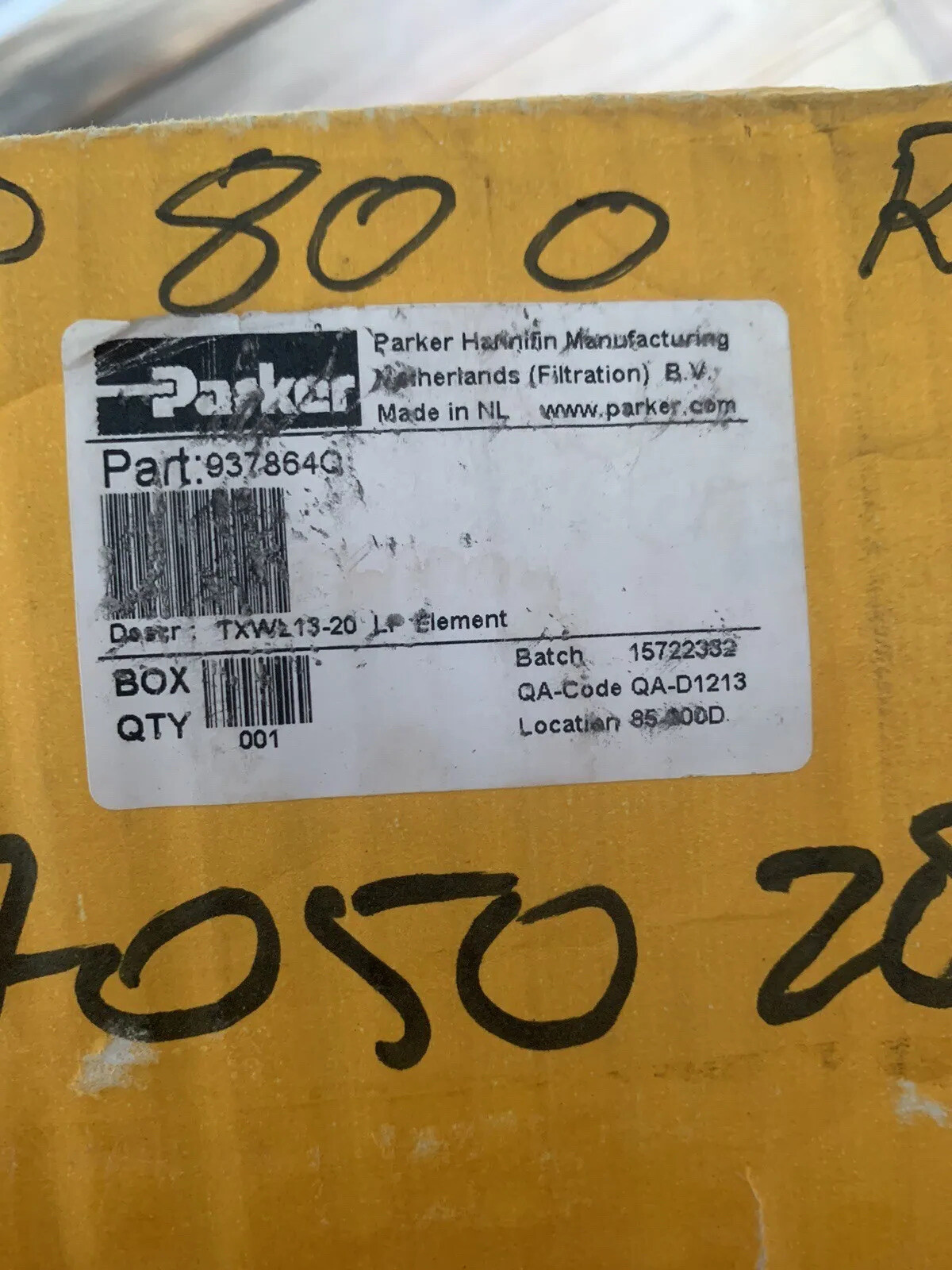 937860Q PARKER HANNIFIN