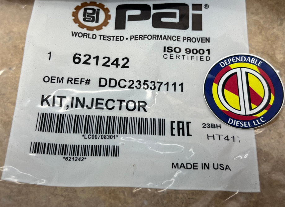 Injector O-Ring & Hardware Kit for Series 60. PAI 621242 Ref# 23537111, 23535700