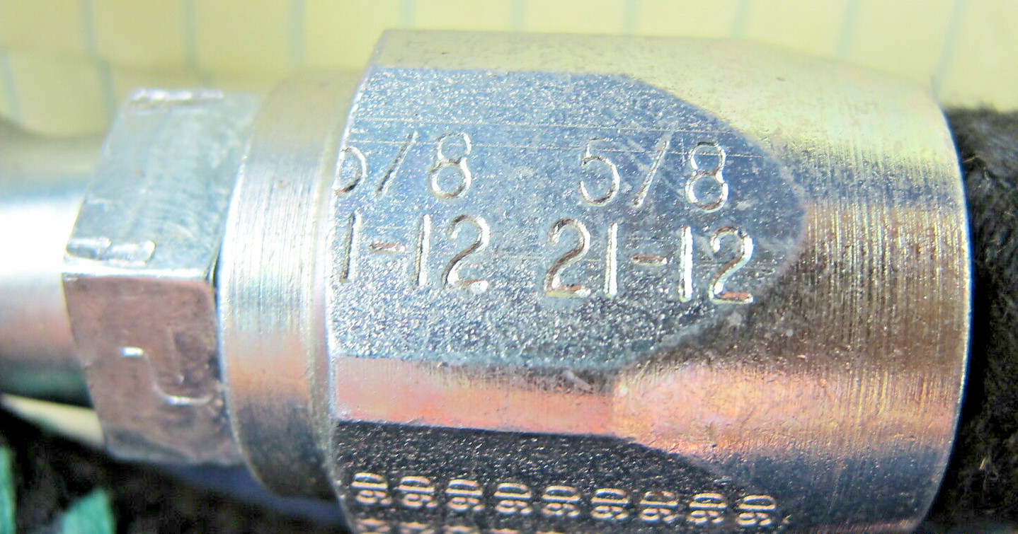 67” 213-12 Parker 5/8” Transportation Hose #12 Re-usable Swivel Female [A4S3]