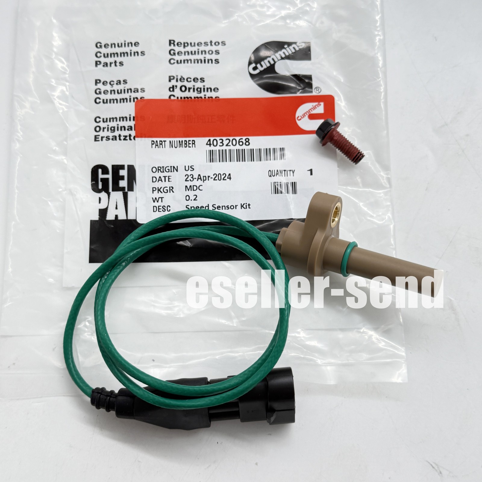 Turbo Speed Sensor For Cummins Turbo ISX ISM ISL 8.0L 4036059 4089377 4032068 US