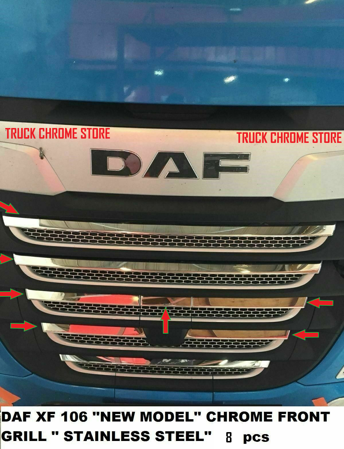 IVECO Stralis Door Pillar Chrome 4 Pices.