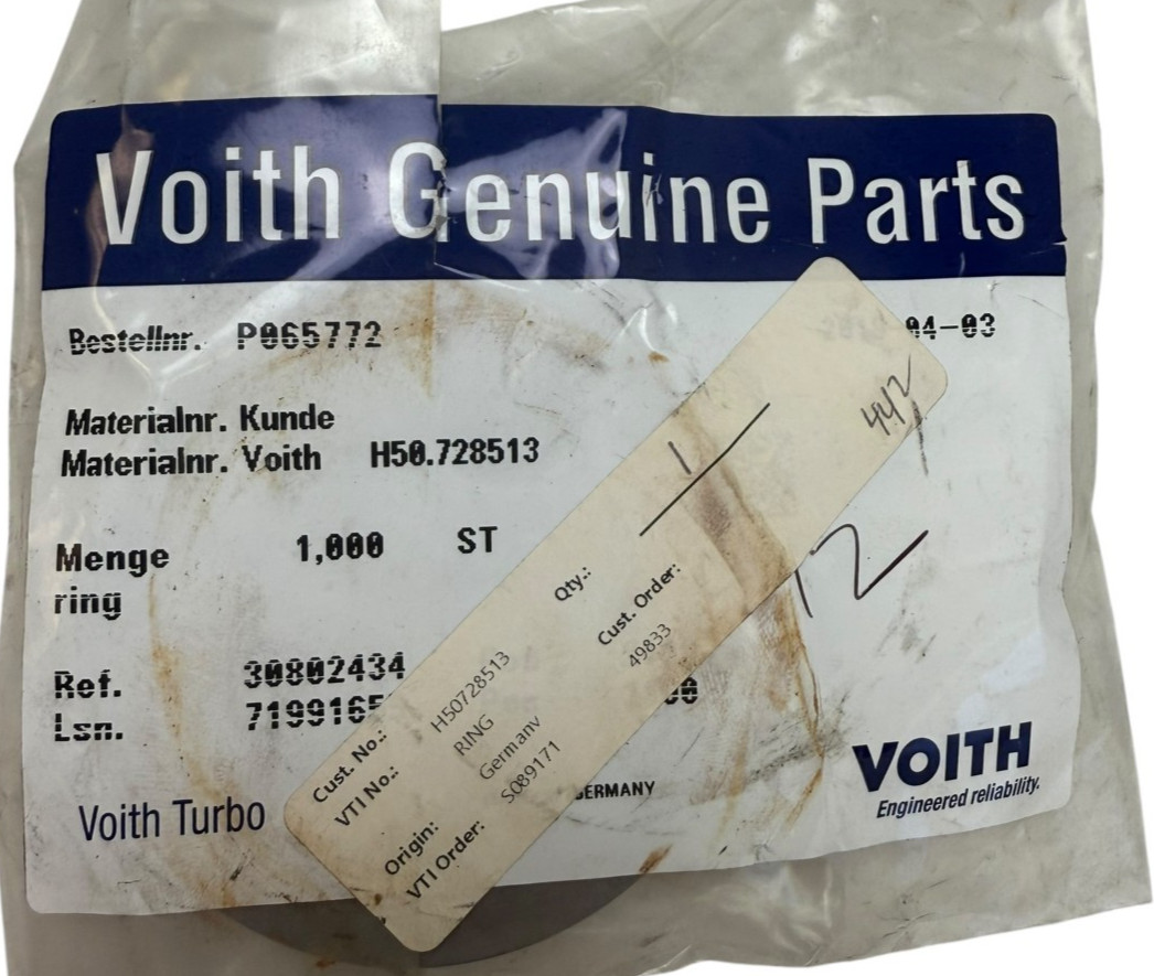 VOITH GENUINE PARTS P065772 H50.728513 MADE IN GERMANY