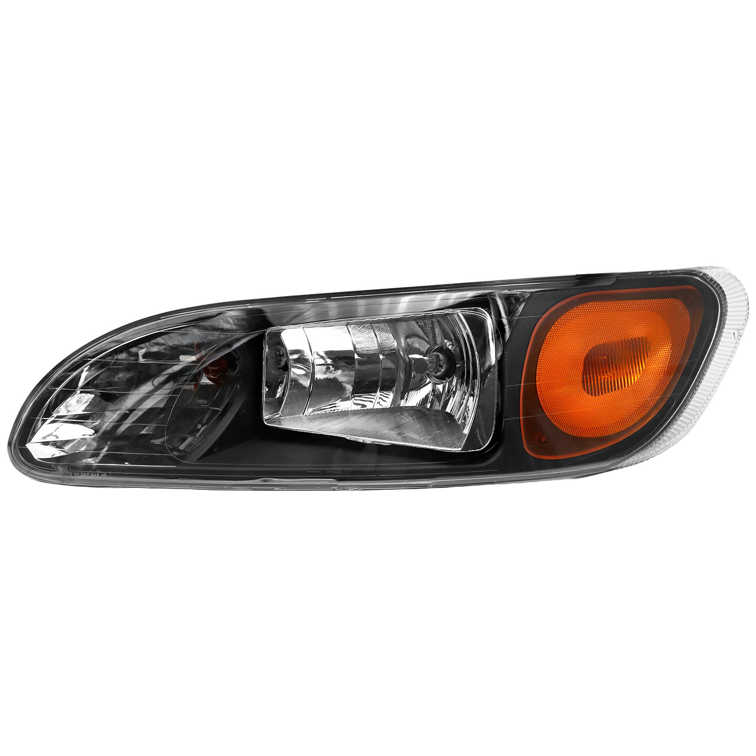 For 2008-2013 Peterbilt 325/384/386 Truck Black Headlights Headlamps Left+Right