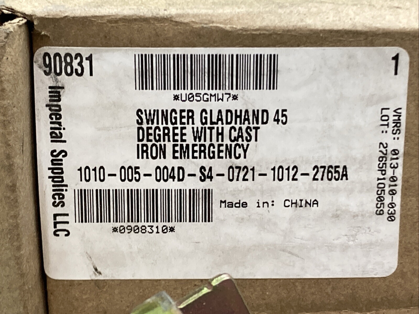 NEW GENUINE PHILLIPS 12-4548 Emergency Glad Hand, Red, Cast Iron IMPERIAL 90831