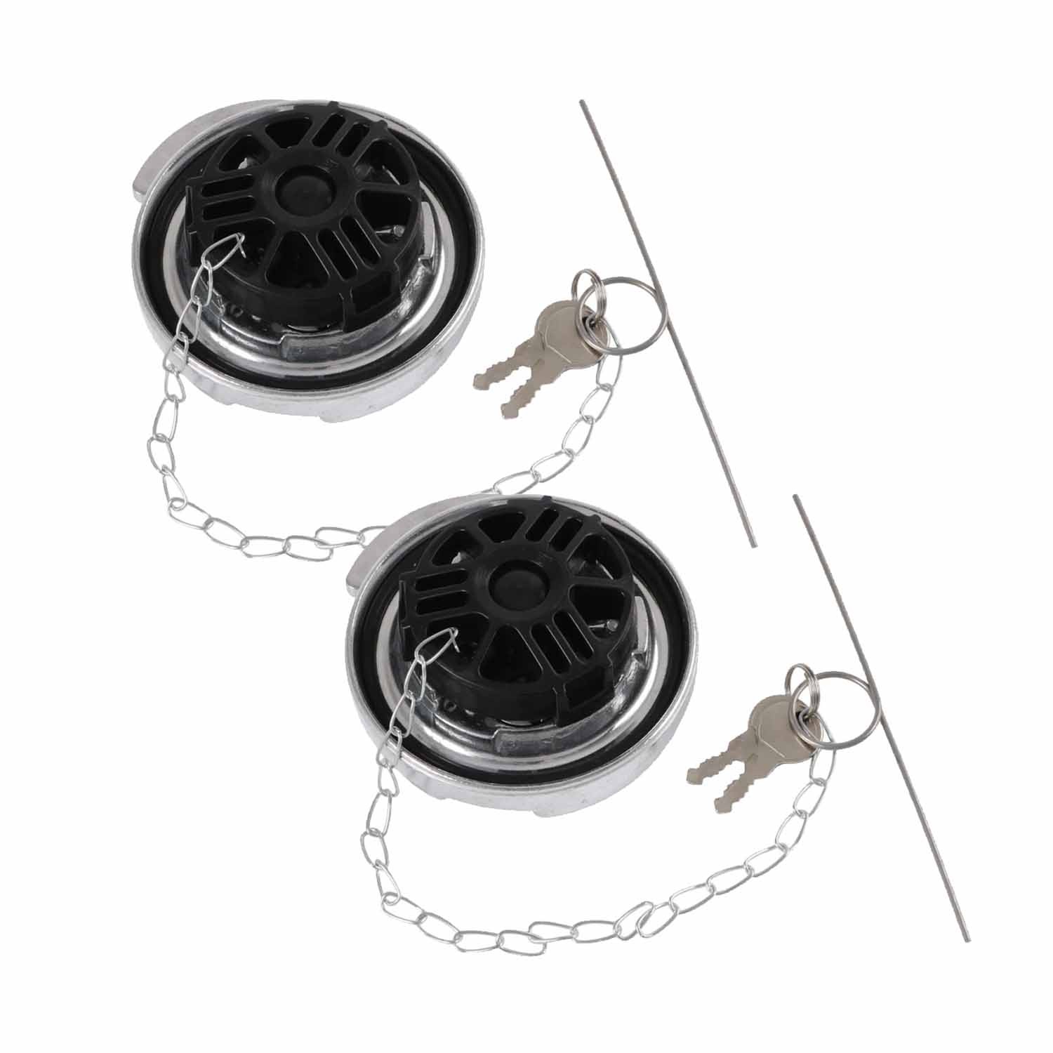 New 2* 600212 Aluminum No Locking Diesel Fuel Caps 11-04859-200 For Peterbilt