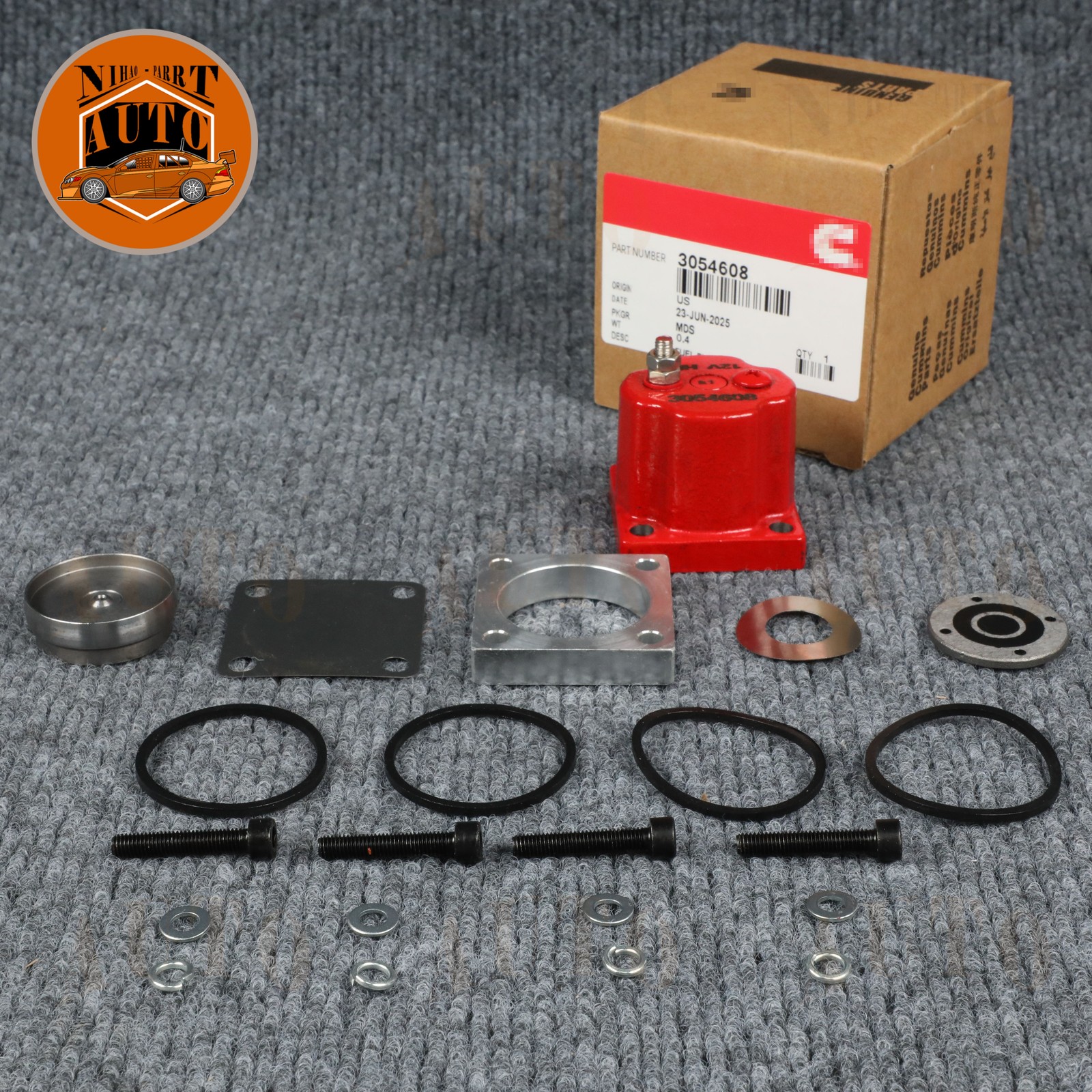 New Fuel Shutoff Valve Set Fits for Cummins N14 180204 209940 3054608 Solenoid