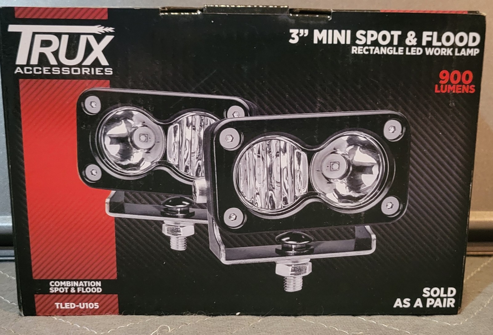 Trux TLED-U105 3″ RECTANGLE MINI COMBINATION SPOT & FLOOD LED WORK LAMPS NIOB