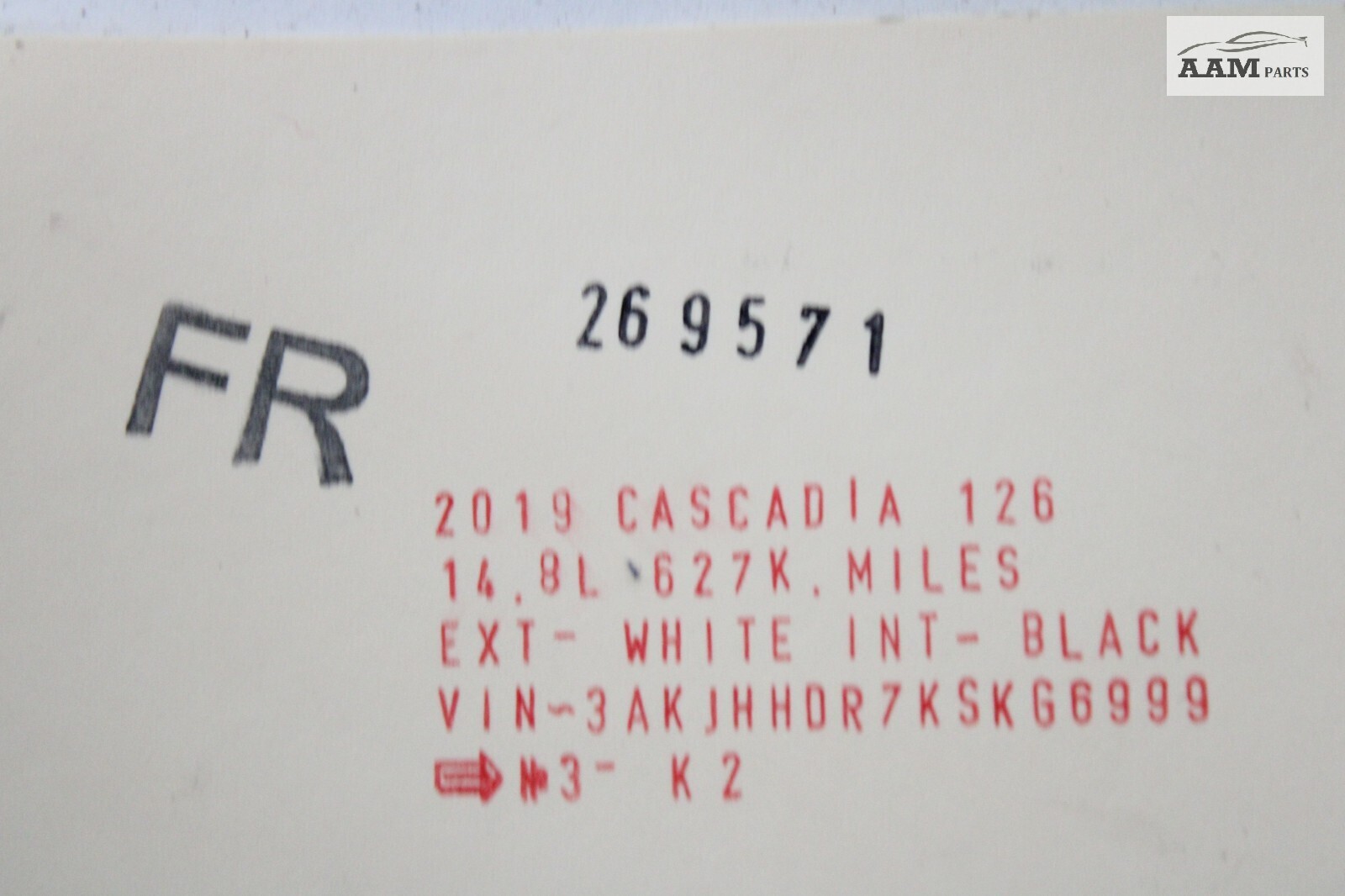 2018-2024 FREIGHTLINER CASCADIA FRONT PASSENGER RIGHT WEATHERSTRIP SEAL OEM