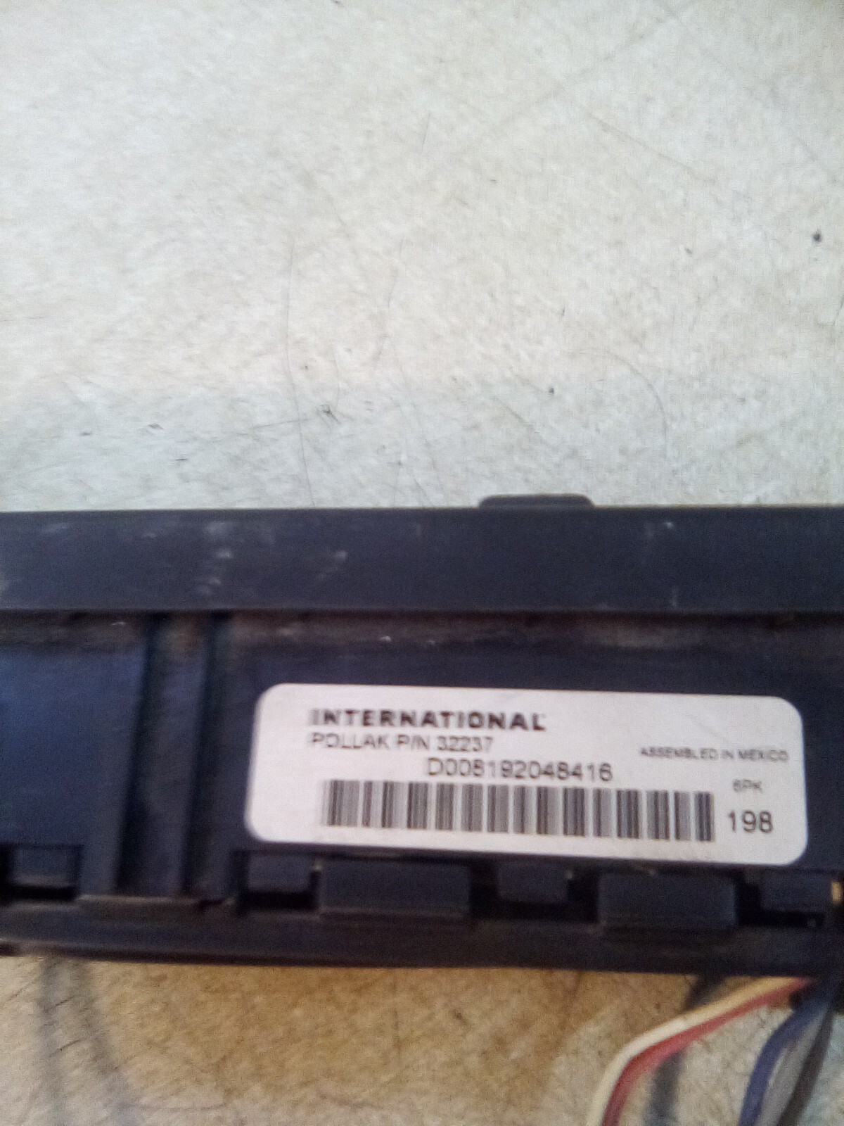 2015 International Prostar 32237 Dash Switch Panel