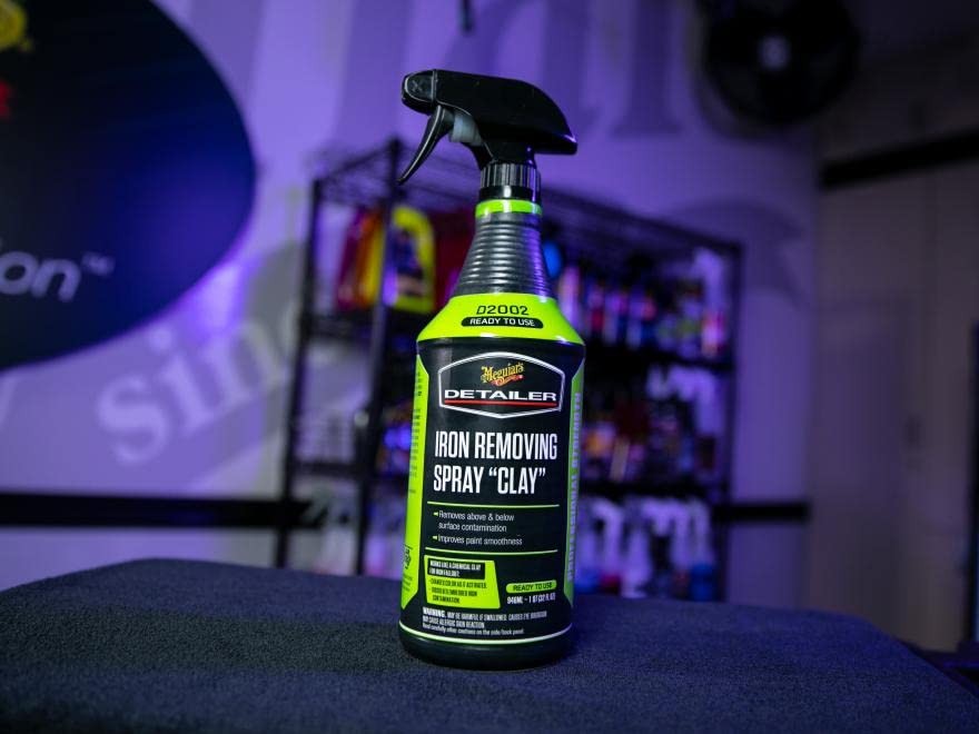 Meguiar’s DRTU200232 Iron Removing Spray Clay for Car & Auto Detailing 32oz