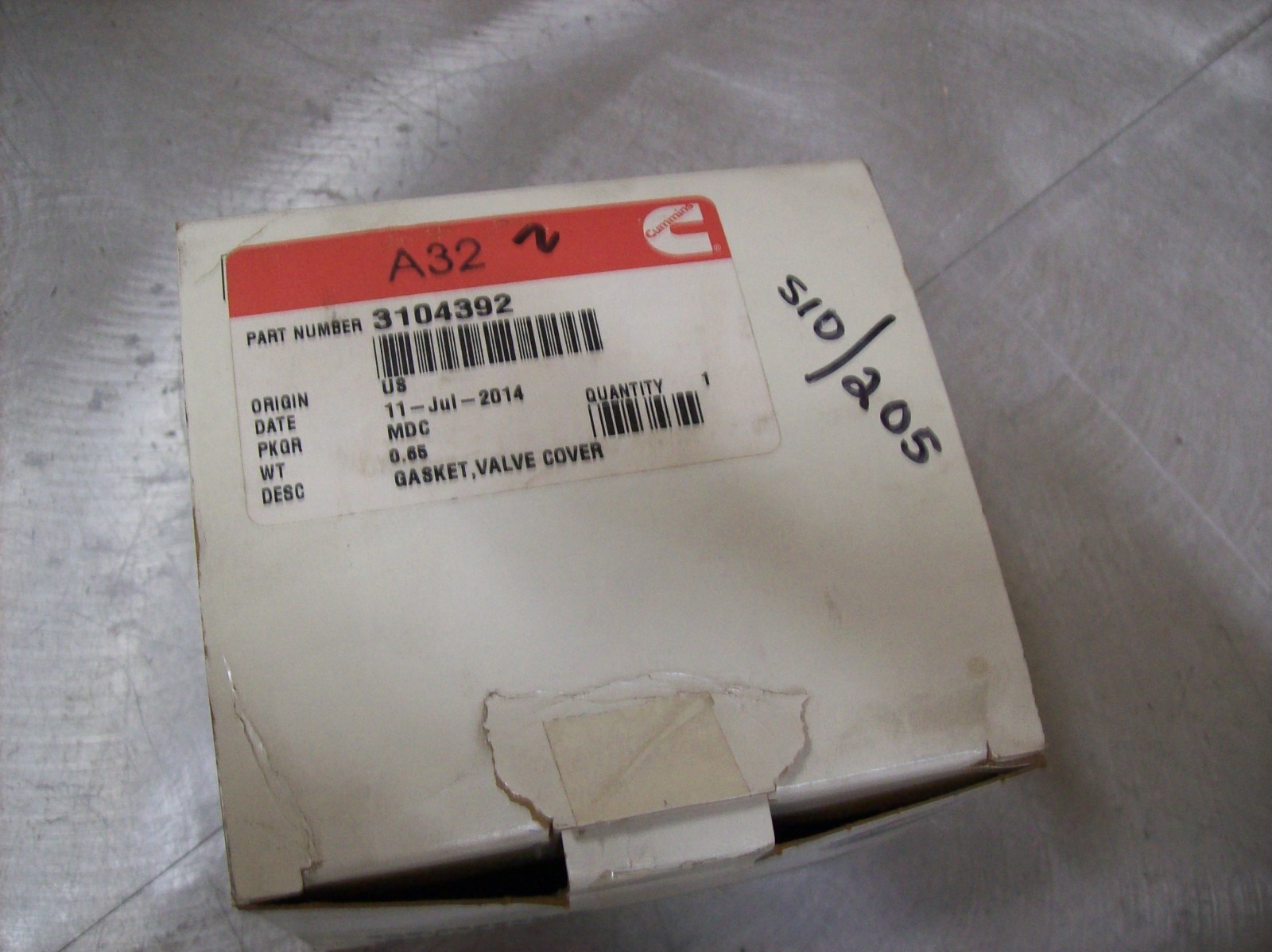 Cummins OEM Genuine Valve Cover Gasket 3104392