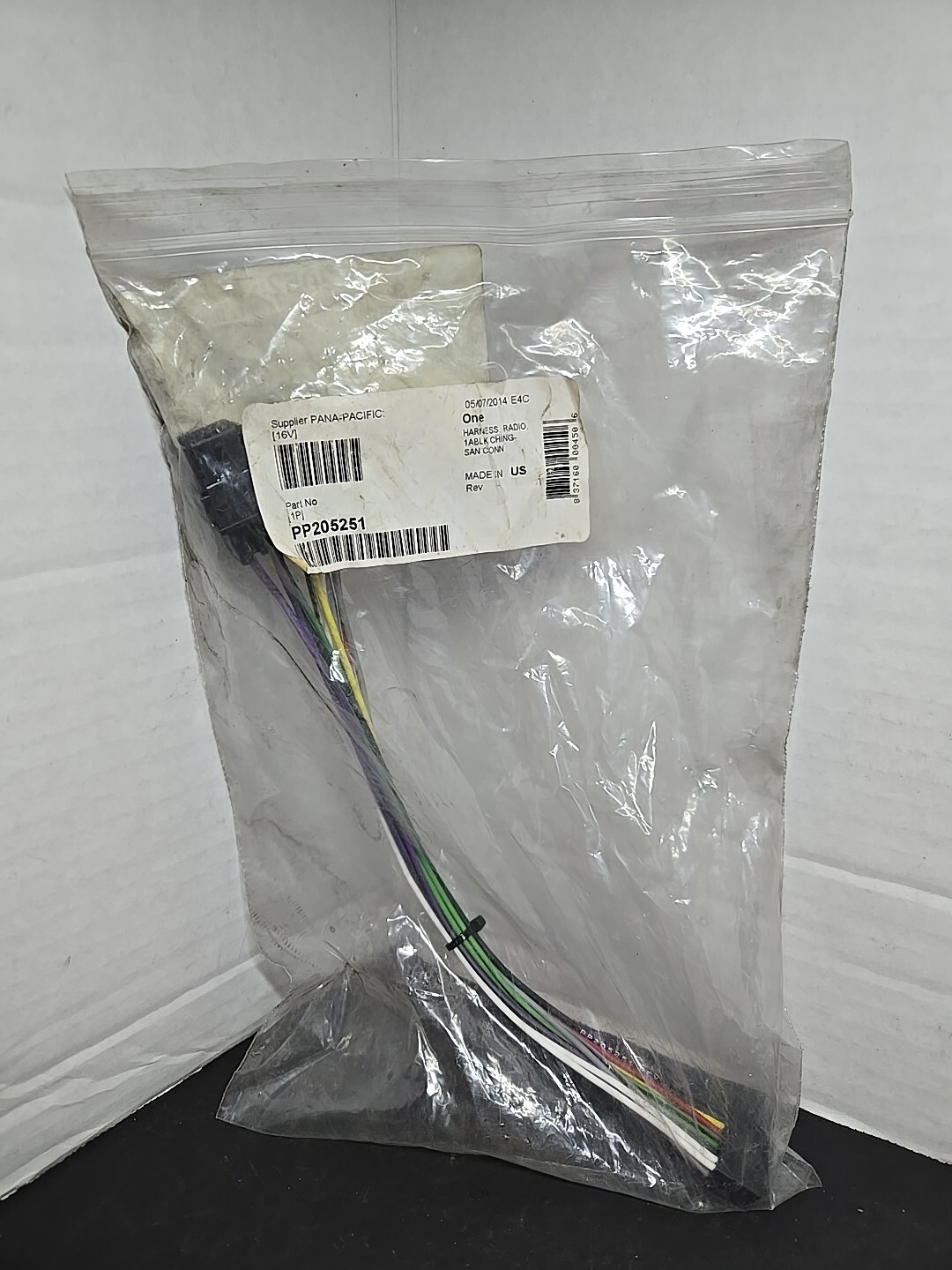 NOS Pana Pacific PP205251 Harness, Radio, 1 ABLK Ching-San Conn