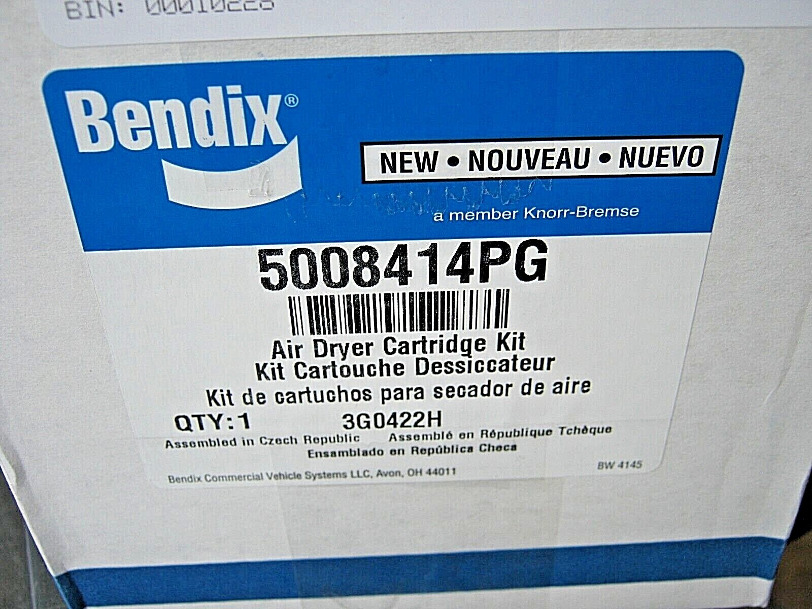 ~ NEW BENDIX AD-IS/AD-SP AIR DRYER OIL COALESCING DESSICANT CARTRIDGE~ 5008414PG