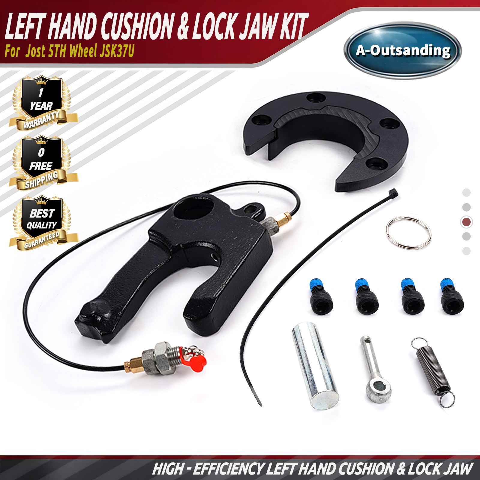 Left Hand Cushion and Lock Jaw Kit Minor Rebuild Kit Fit For Jost 5TH WHEEL
