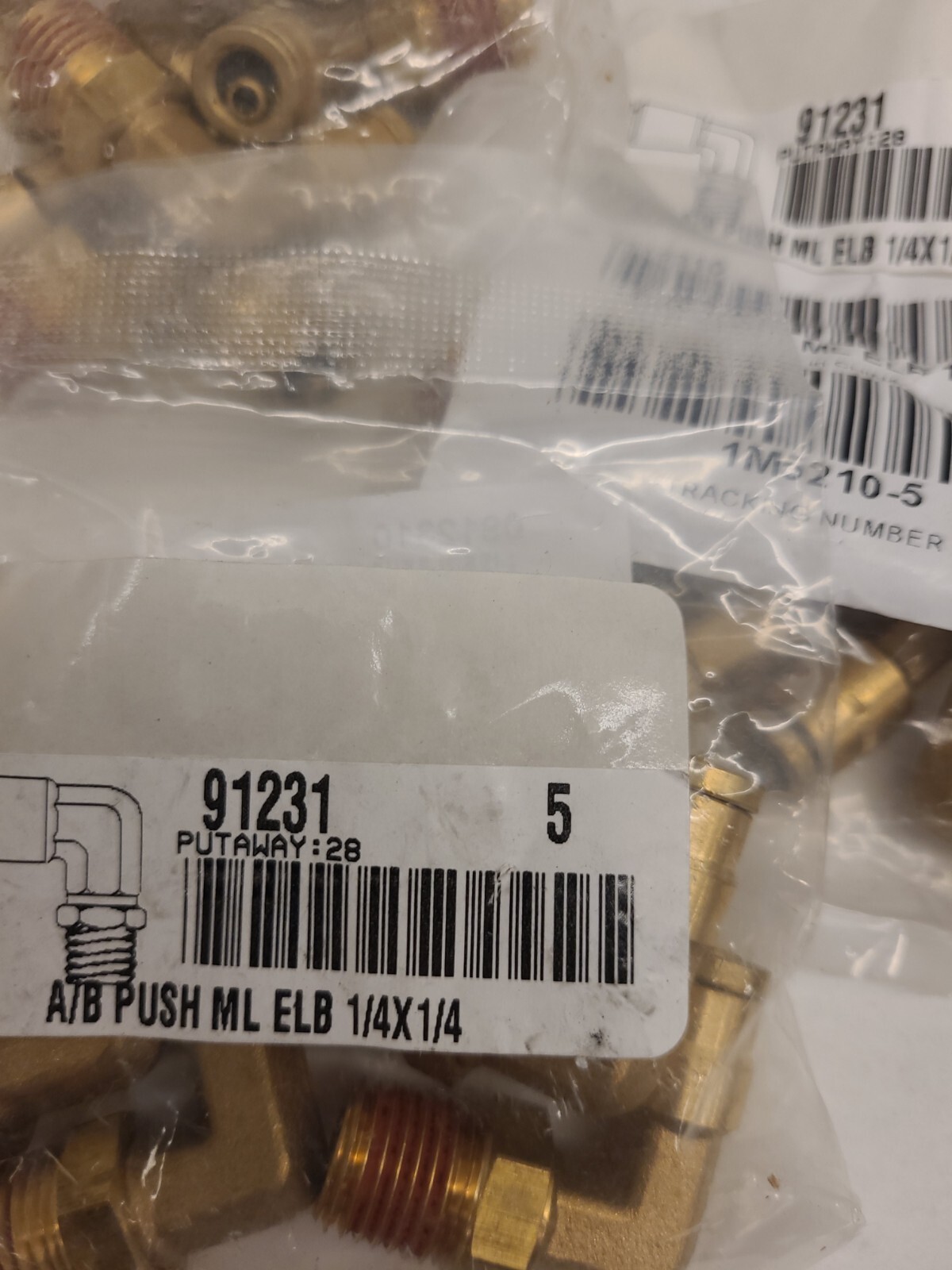 Lot of 15 Imperial 91231 A/B Ml Elbow 1/4 X 1/4