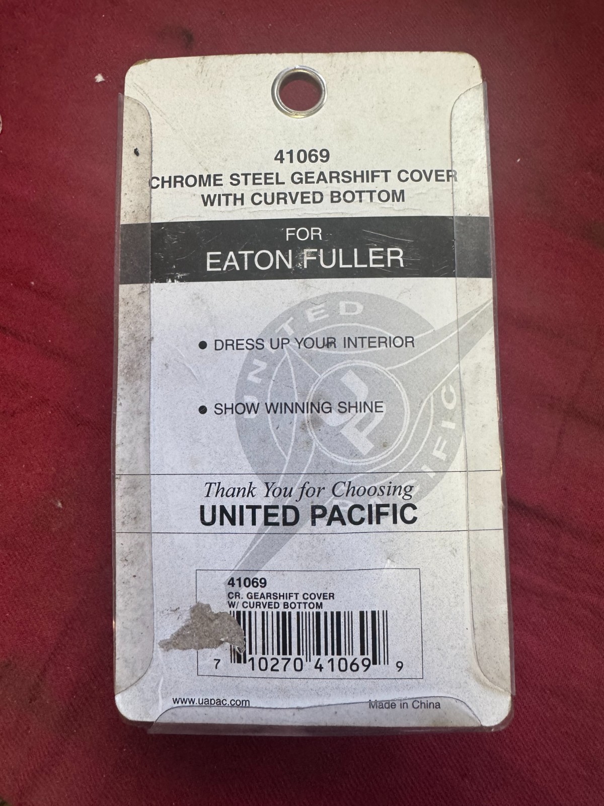United Pacific 41069 Manual Transmission Shift Shaft Cover Gearshift Knob
