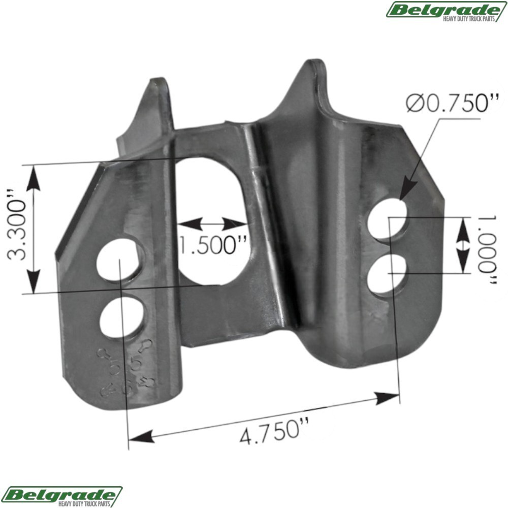 (2pk) 179.5030 Brake Chamber Bracket INTRAAX Replaces Hendrickson S-24697