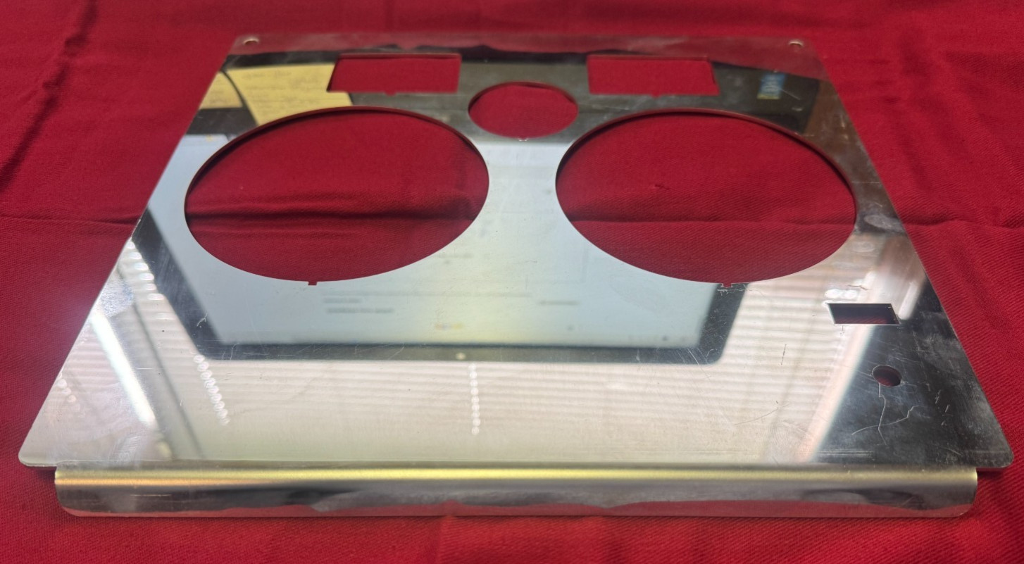 Kenworth T600, T800, W900 Dash Panel TRIM, BEZEL, FACE PLATE COVER STAINLESS STE
