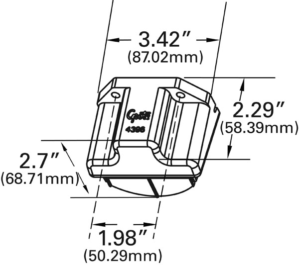 Grote 606784 MicroNova® Multi-Volt LED License Light, Hardwired-2 Pin Metri-Pack