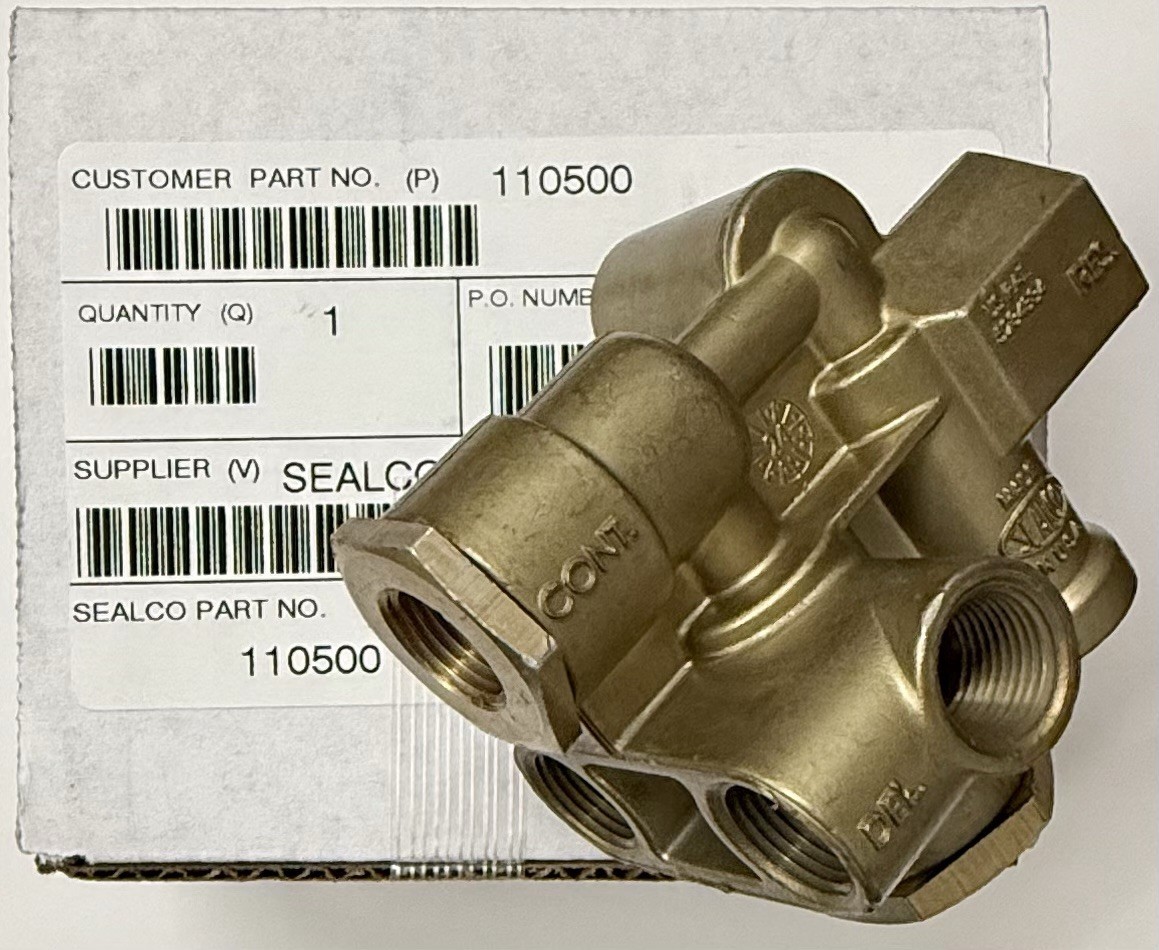SEALCO 110500 Springbrake Priority Valve 3/8″ TEV Ports Genuine OEM