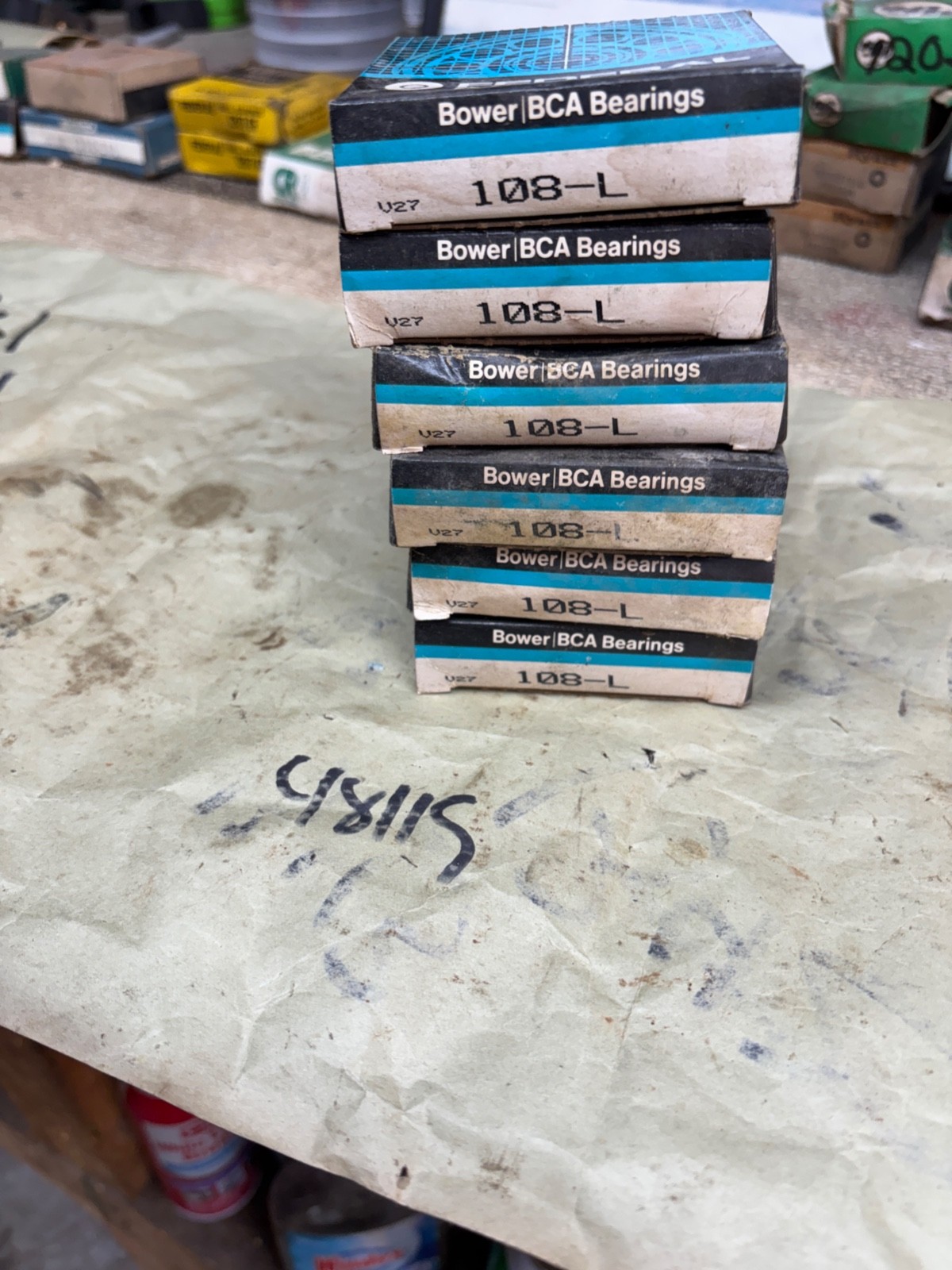 BCA 108L BEARING LOT OF 6 9W
