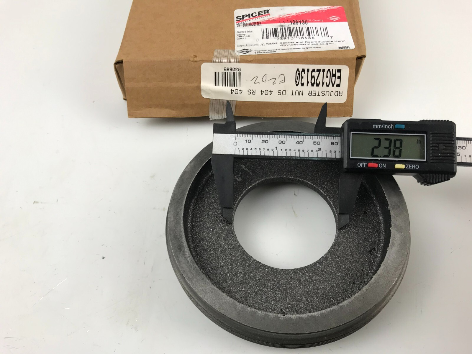 GENUINE OEM Dana Spicer 129130 Differential Carrier Bearing Adjuster EAG129130