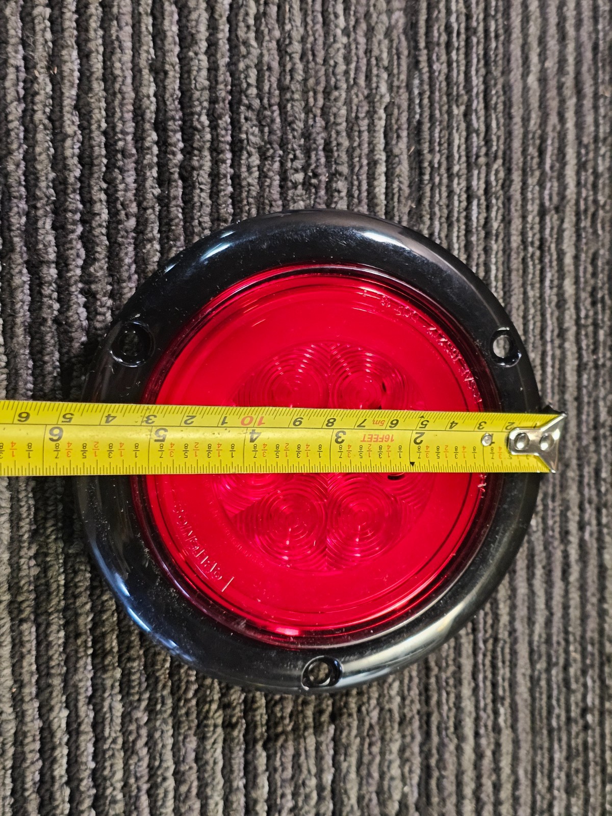 Optronics STL101RFMB GloLight 4” Red LED Lights with Mounting Flange