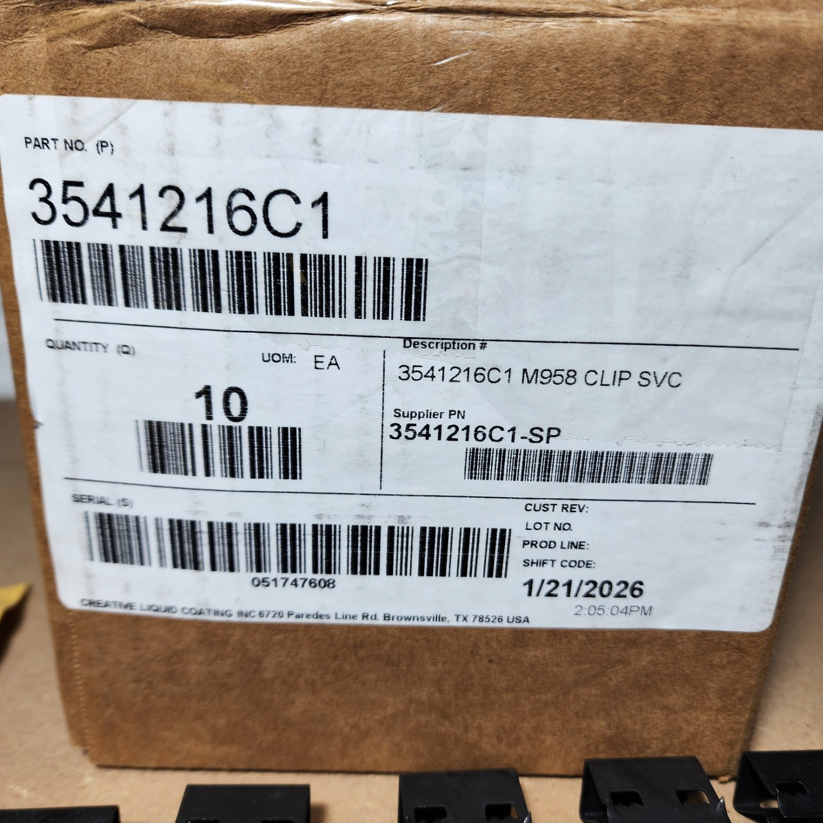 20 Count – Navistar International 3541216C1 Engine Cover Clip