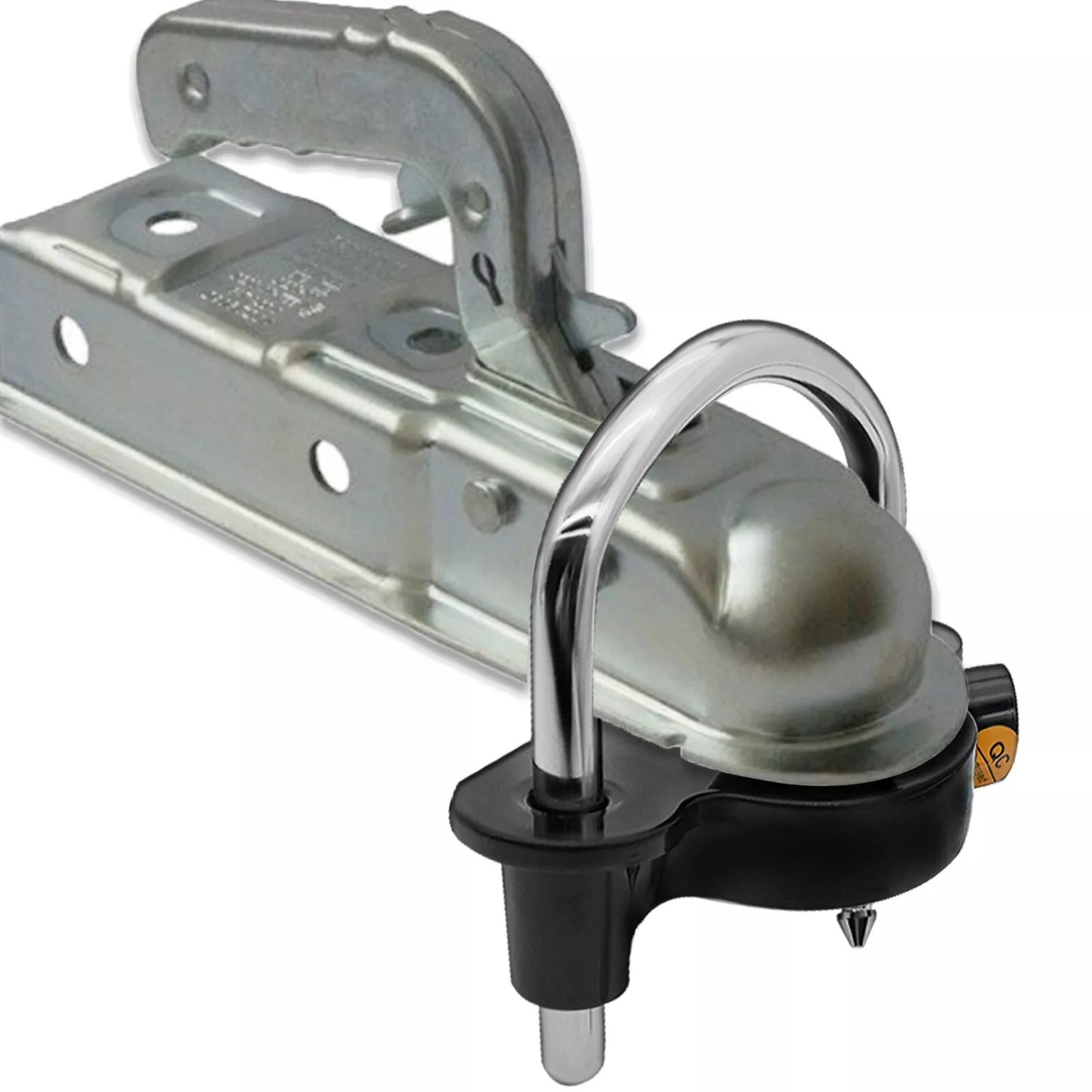 Trailer Hitch Lock 50mm Tow Ball Towing Bar Security Coupling Adjustable 2 Keys