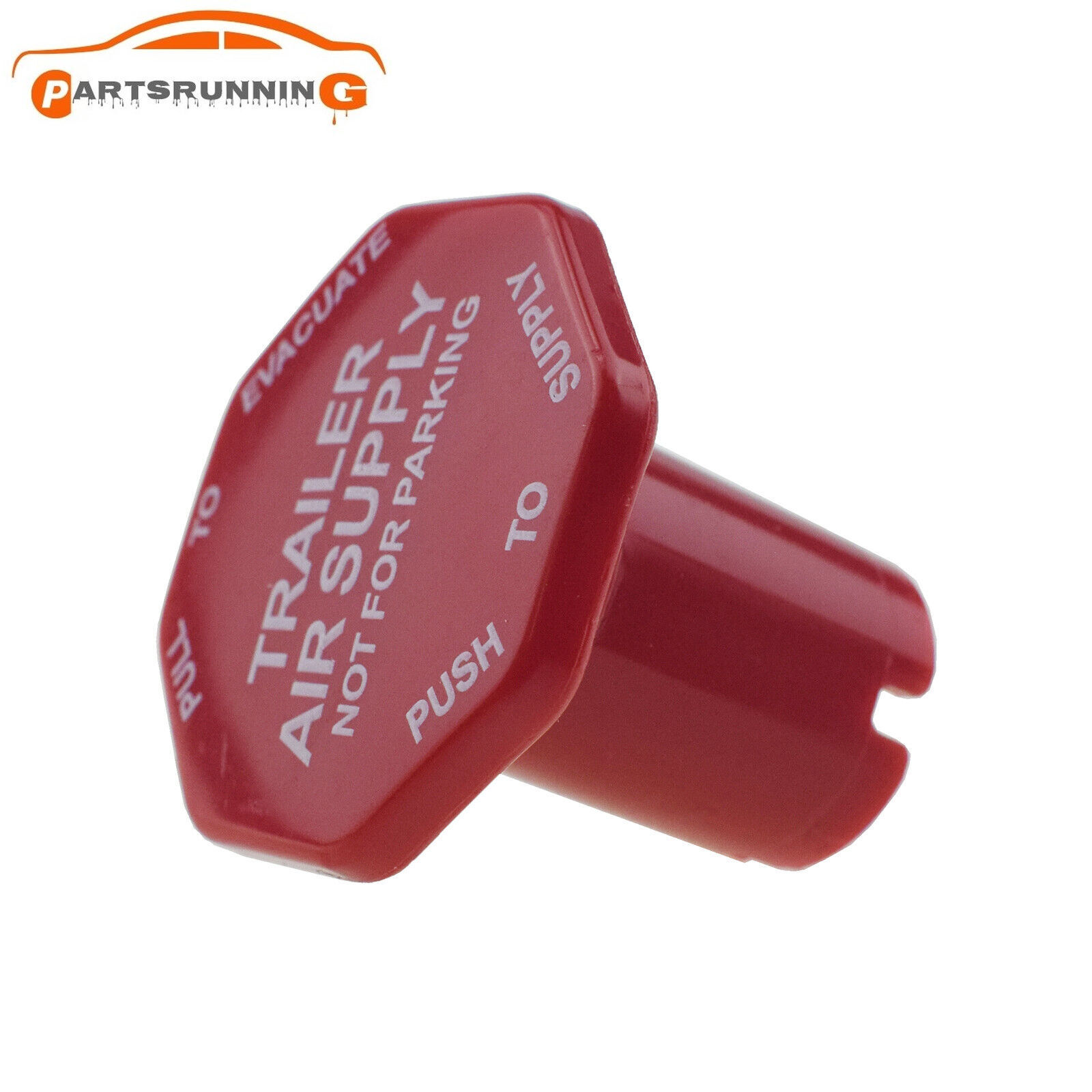 New Parking Brake Red Air Supply Knob For Universal Semi Trucks 298817 298817N