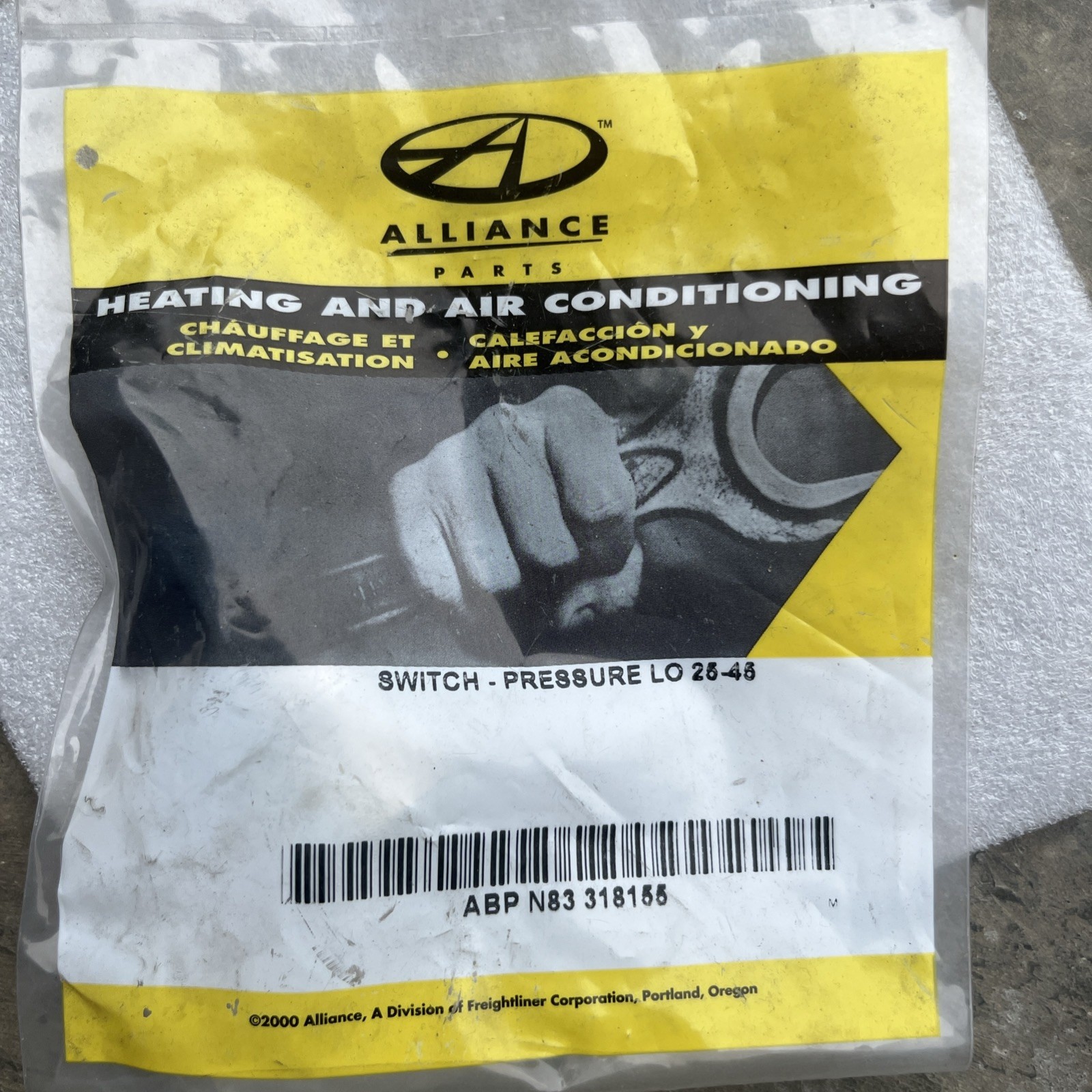 NOS Alliance ABP N83 318155 Low Pressure Switch Freightliner