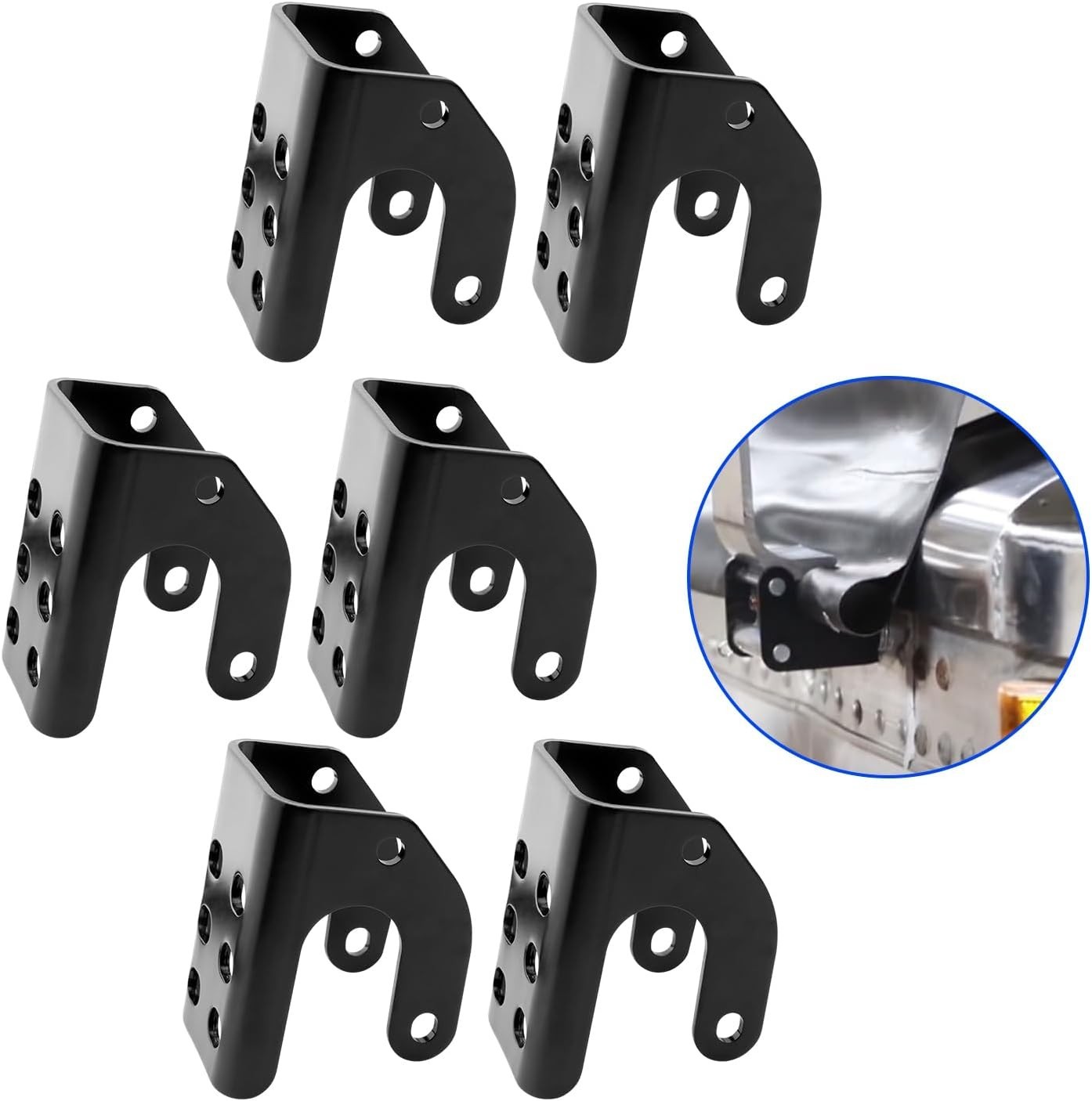 6X Easy Off Tarp Body Mount Stops Bracket 1100833 For Shurco 1705775 1703604
