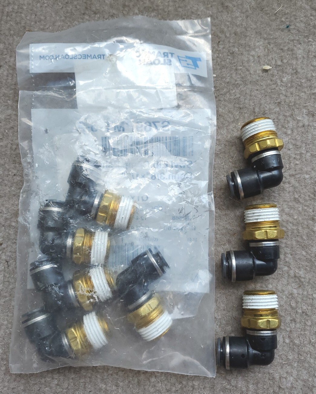 8 Imperial 98746 Dot 90 Male Elbow 3/8 × 1/2 LOT