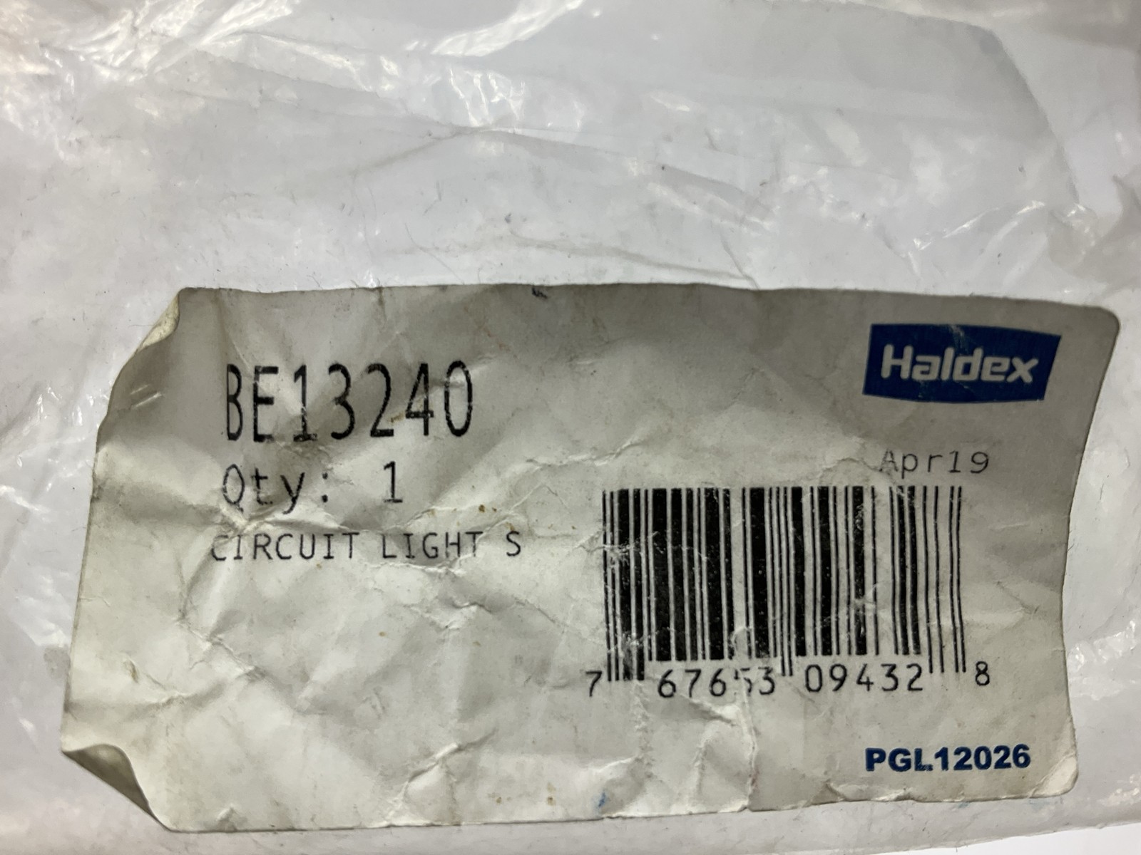 Haldex BE13240 Brake Light Switch, Replaces 13240A, 55 PSI, Pole Size 1/8-27 NPT