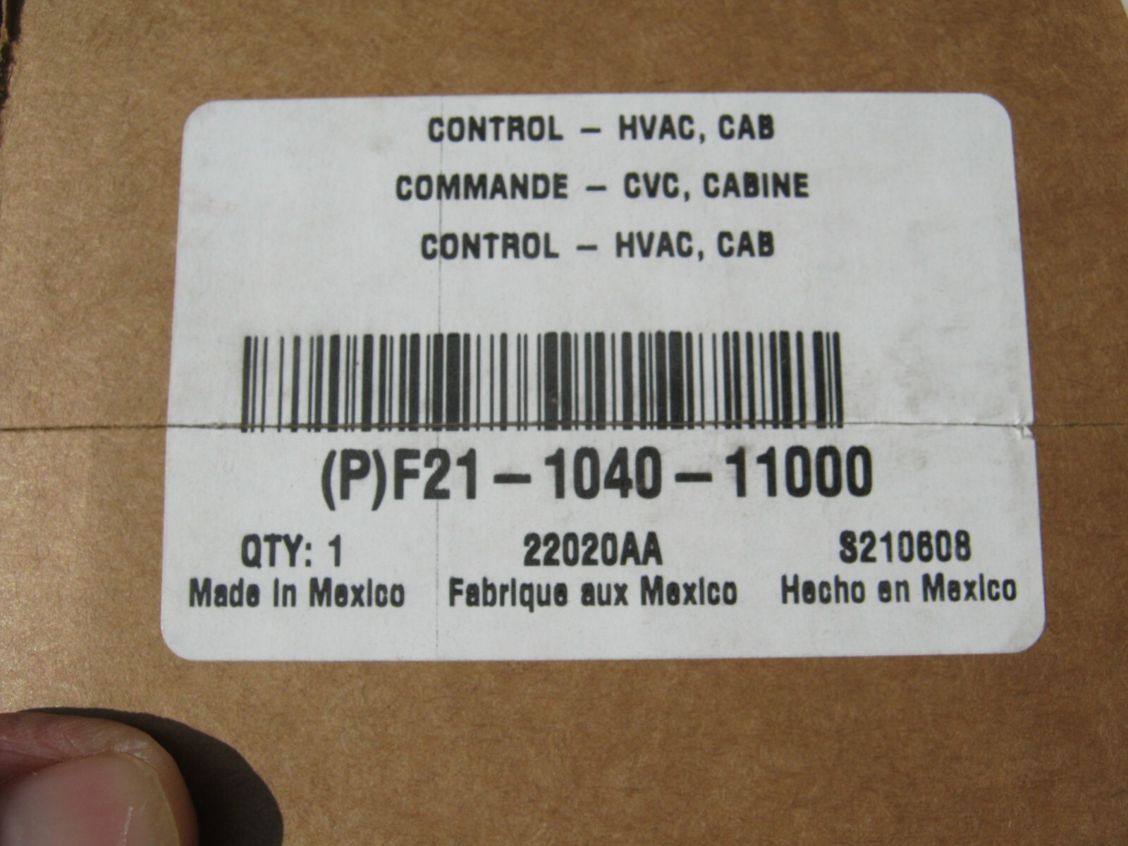 ~ NEW PACCAR OEM HEATER & AC TEMPERATURE CAB CONTROL ASSEMBLY UNIT for KENWORTH
