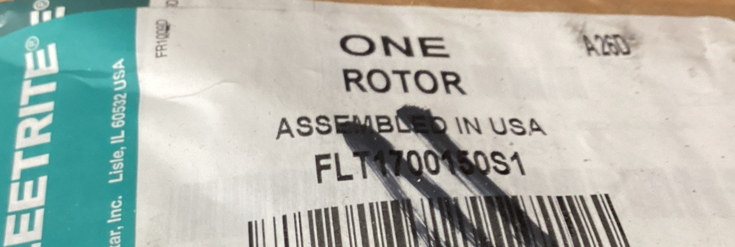Fleetrite FLT170050S1 A26D One Rotor Brake Rotor