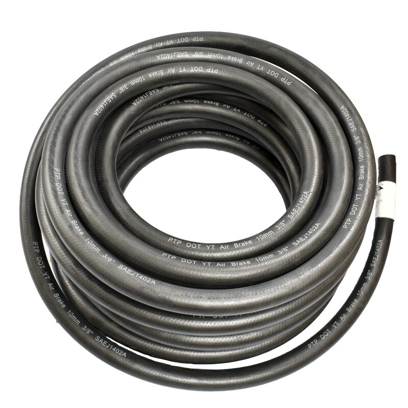 50′ Roll of 3/8″ ID Rubber Air Brake Hose – DOT Compliant