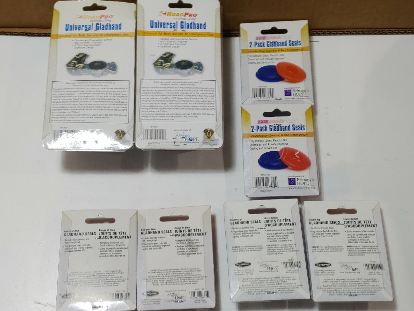 NEW Roadpro Universal Gladhand RP-3631 with 12 Seals Glad Hand Blue Red 3601 NEW