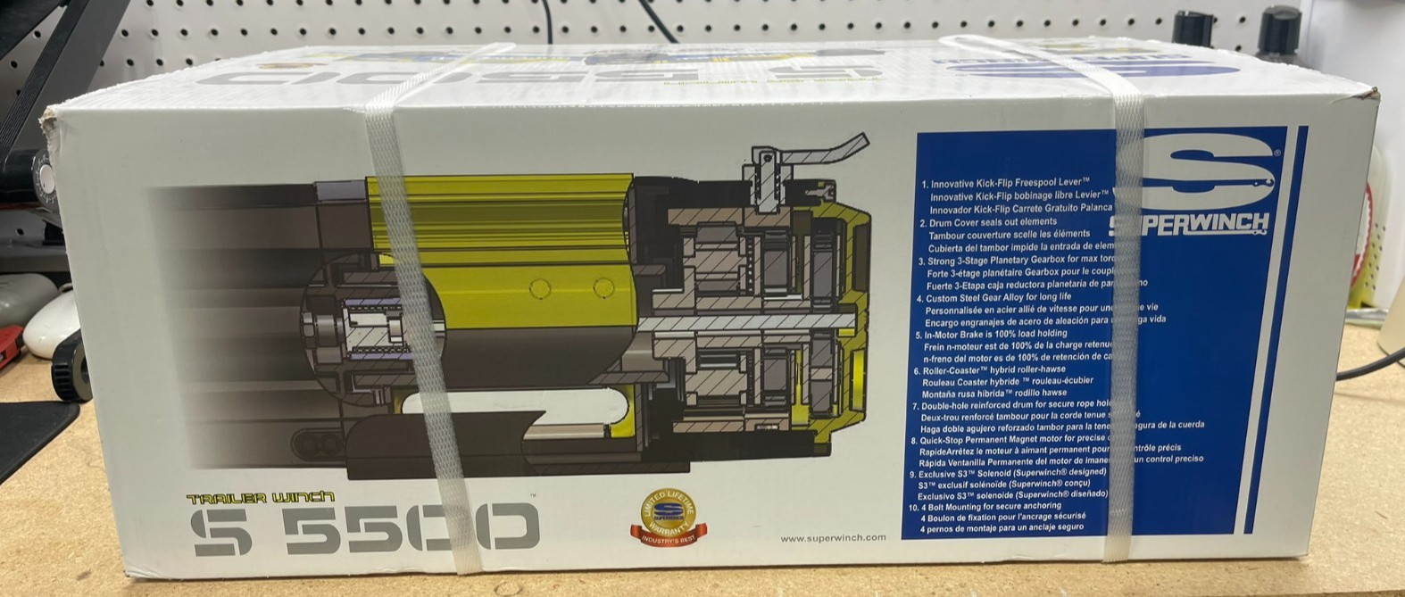 Superwinch S5500SR Winch 5500lbs 12V Synthetic Rope | 1455201