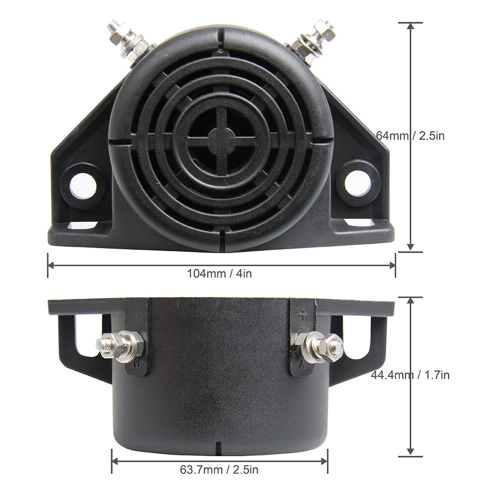 Universal 102DB Backup Warning Alarm Beeper Reversing Horn Fit For Heavy Vehicle