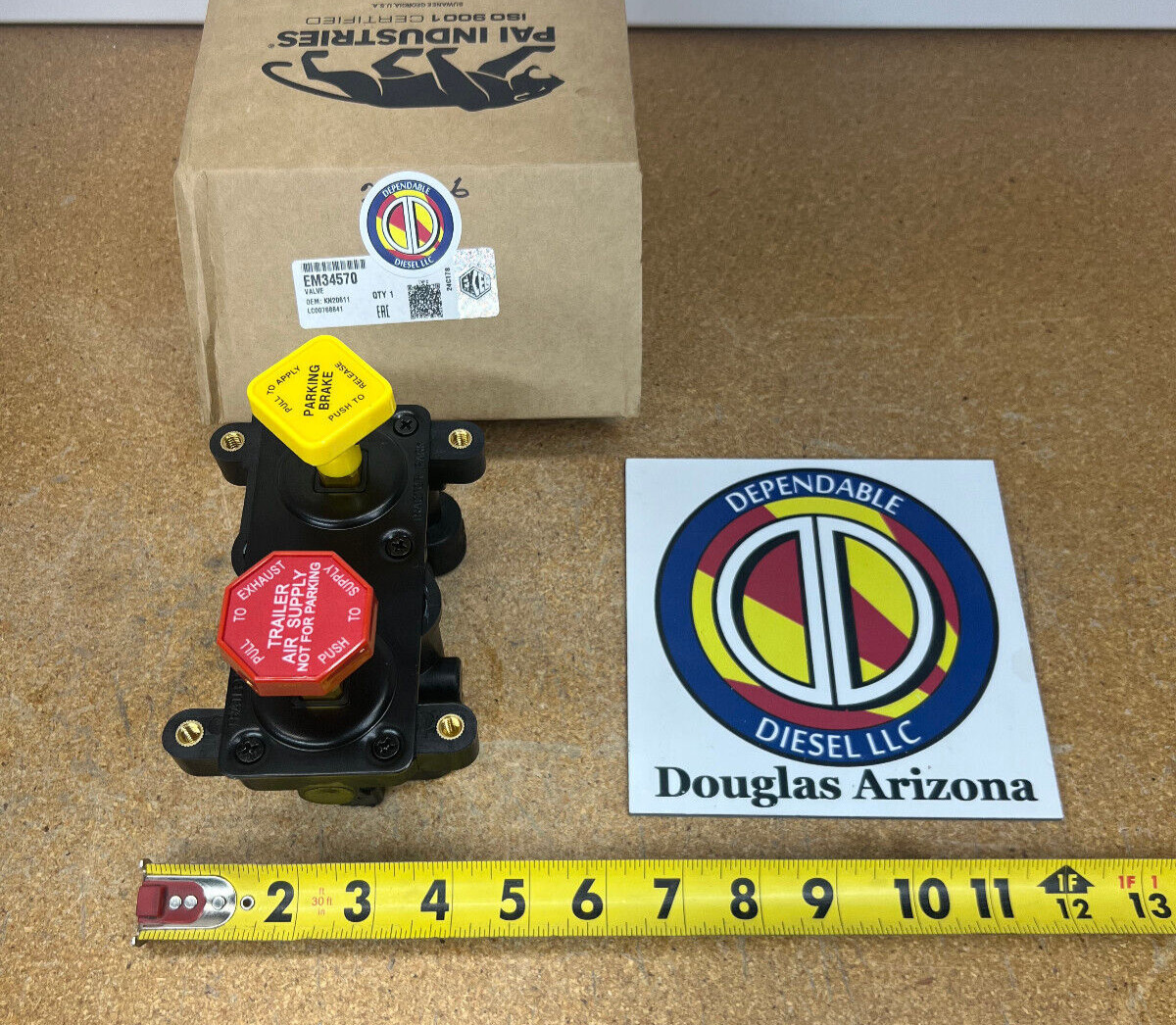 MV-2 Dash Control Valve. Excel# EM34570 Ref# KN20611, 101890, KN-20606, 8096185