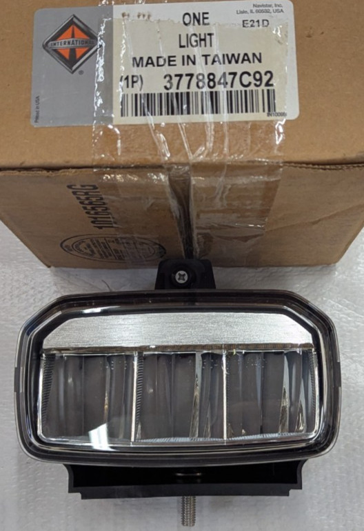 3778847C92 International LED Fog Light For HV trucks Slim Bracket Stud Mount