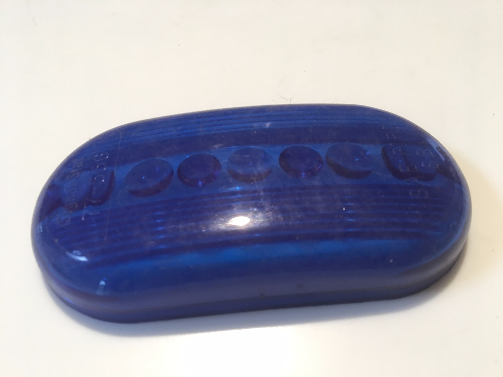 BLUE OBLONG CLEARANCE LENS, NEW, 2″ X 4″, UNIVERSAL FIT