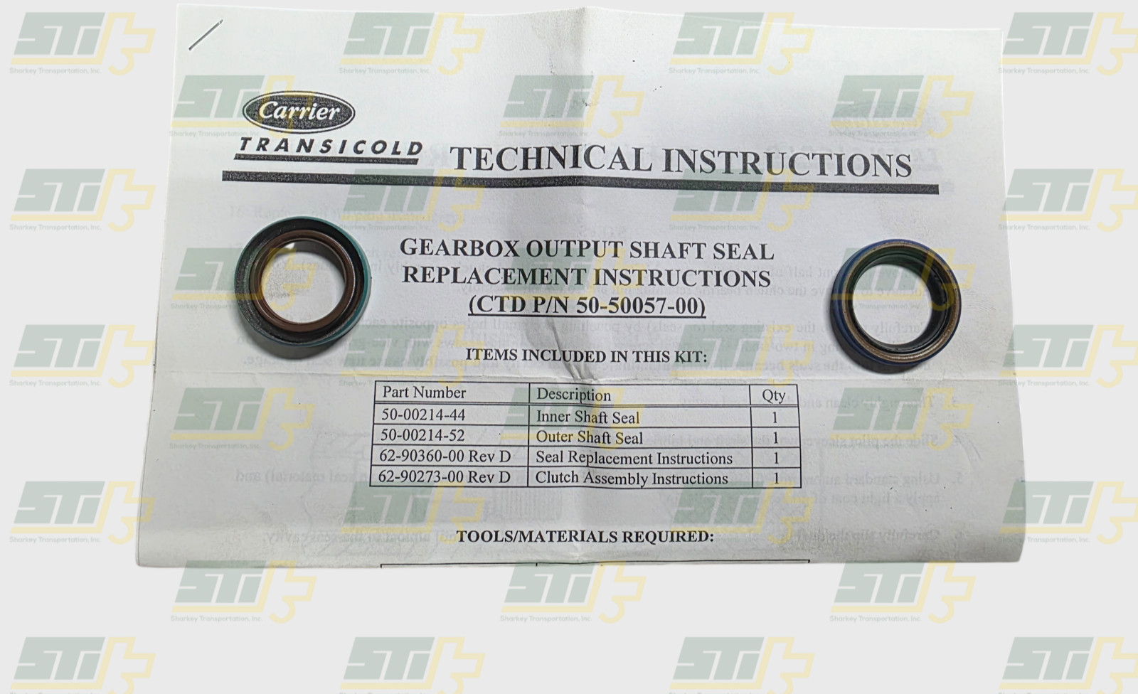 50-50057-00 Carrier Replacement Shaft Seal Kit